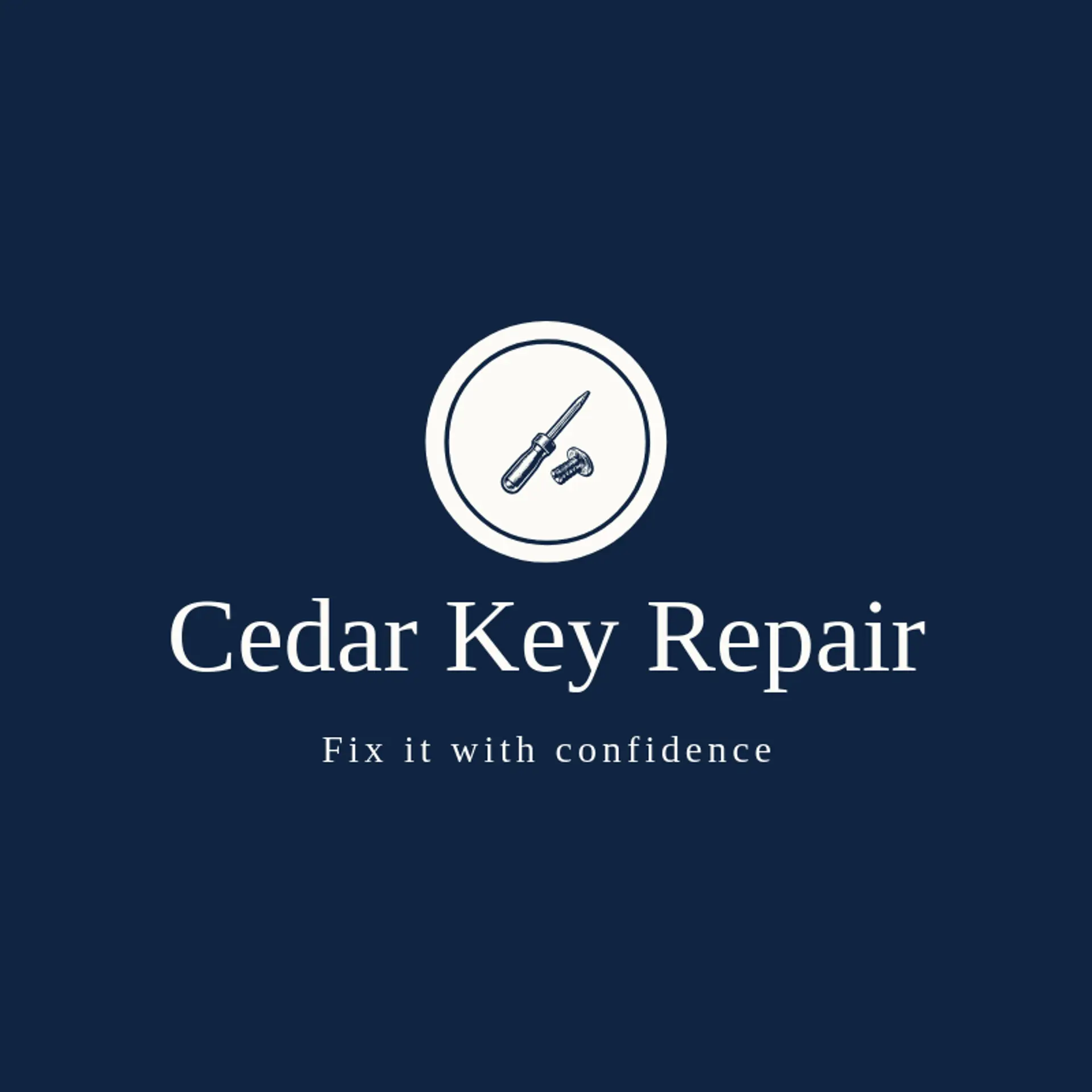 Cedar Key Repair logo for workshop