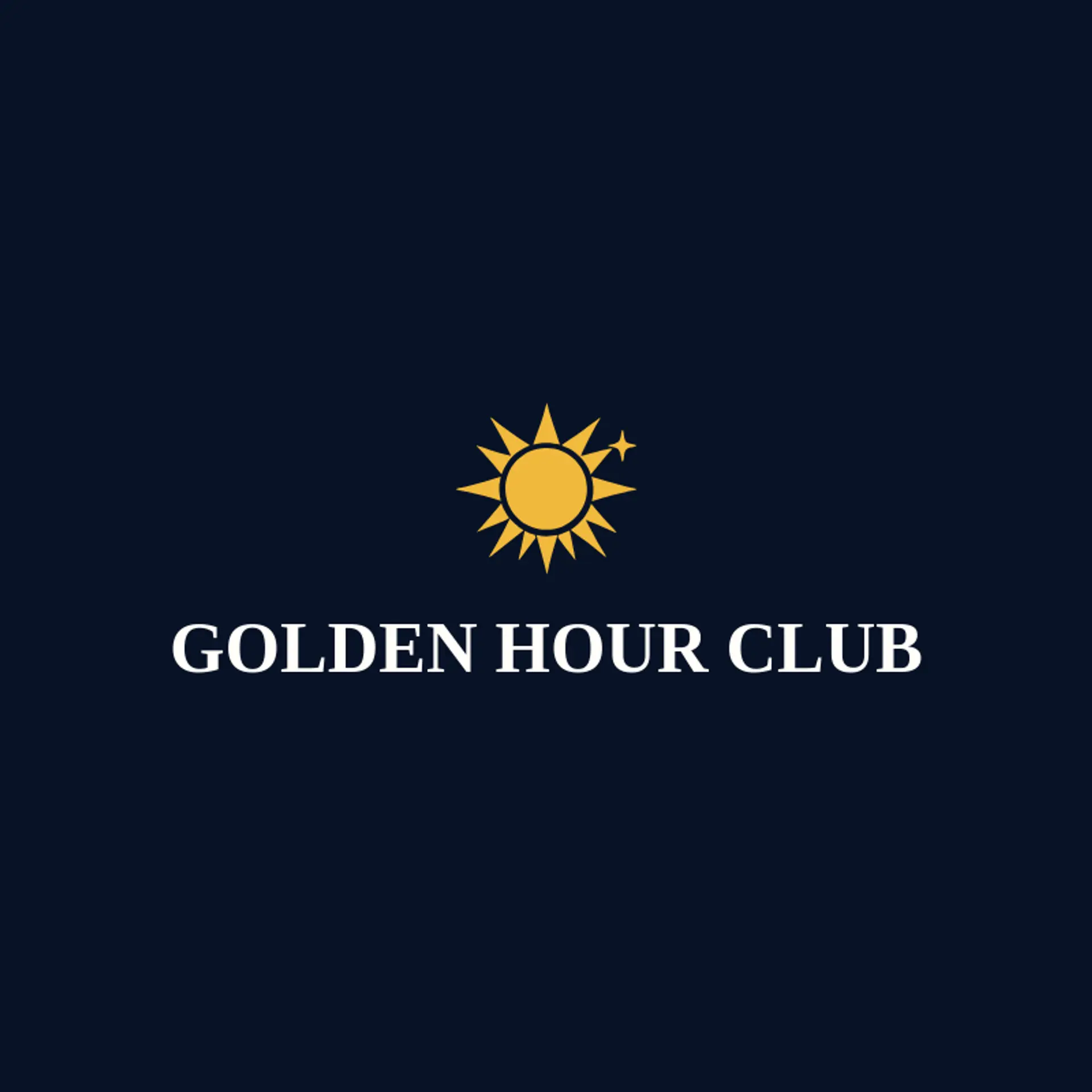 Golden Hour Club logo for sunshine