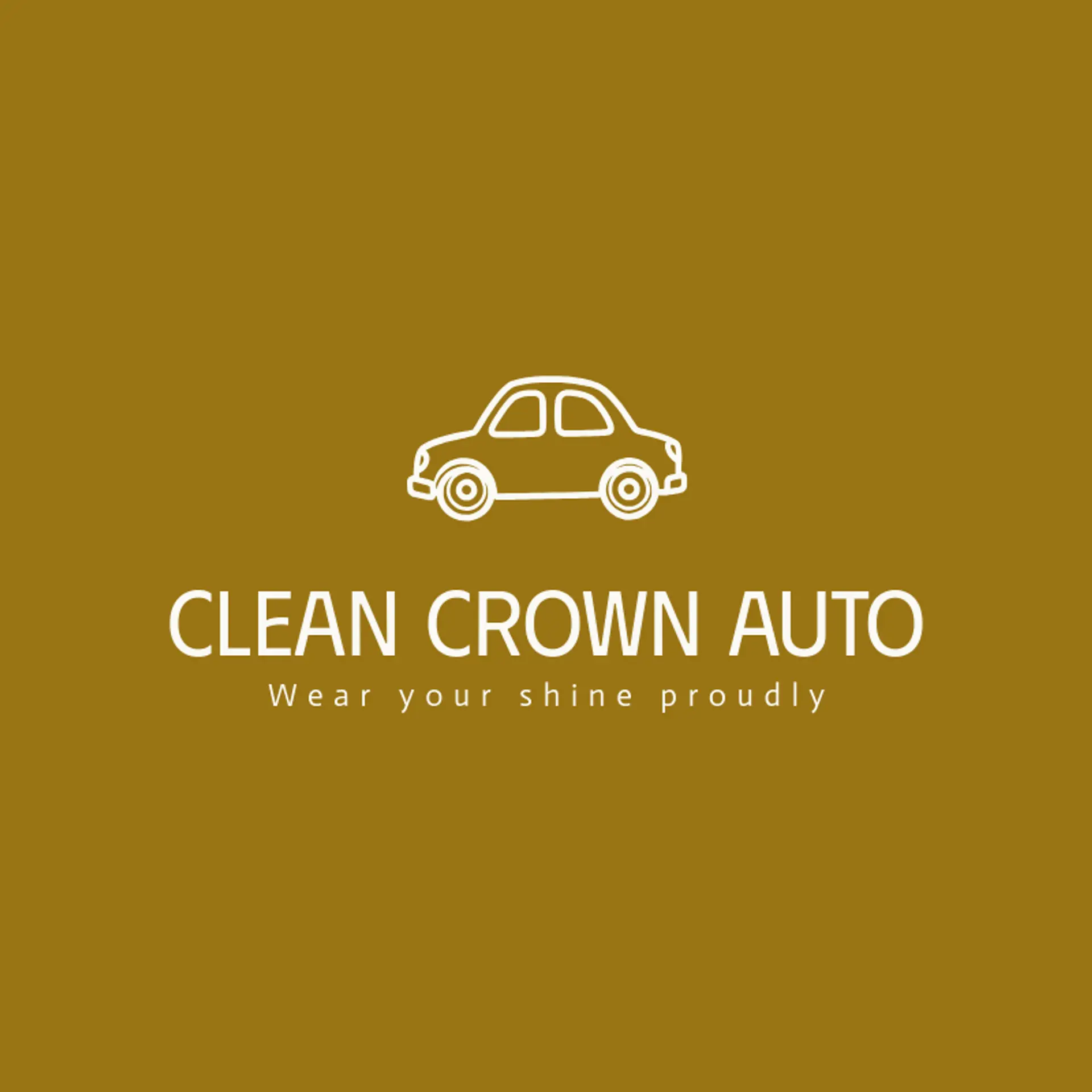 Clean Crown Auto logo for car wash