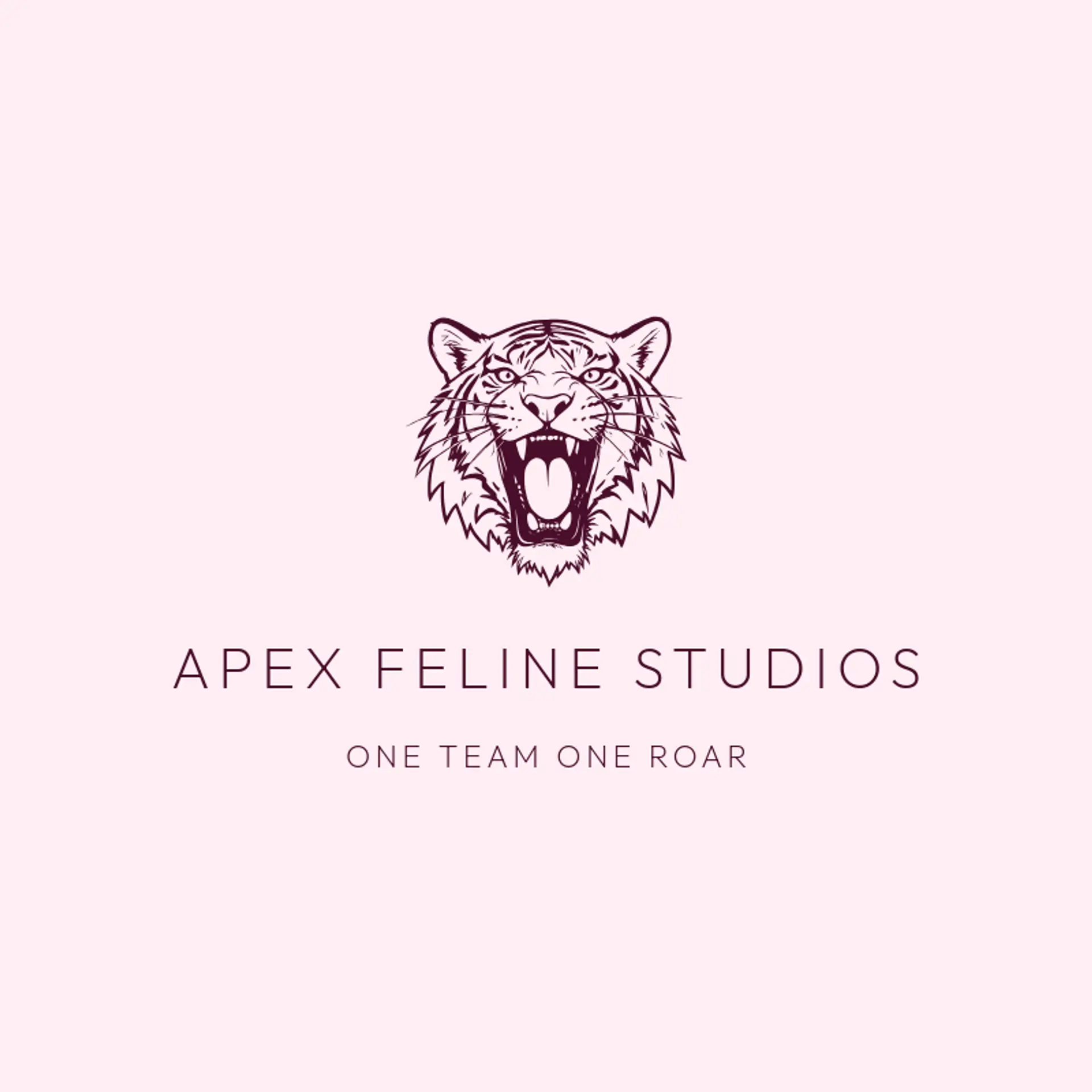 Apex Feline Studios logo for tiger