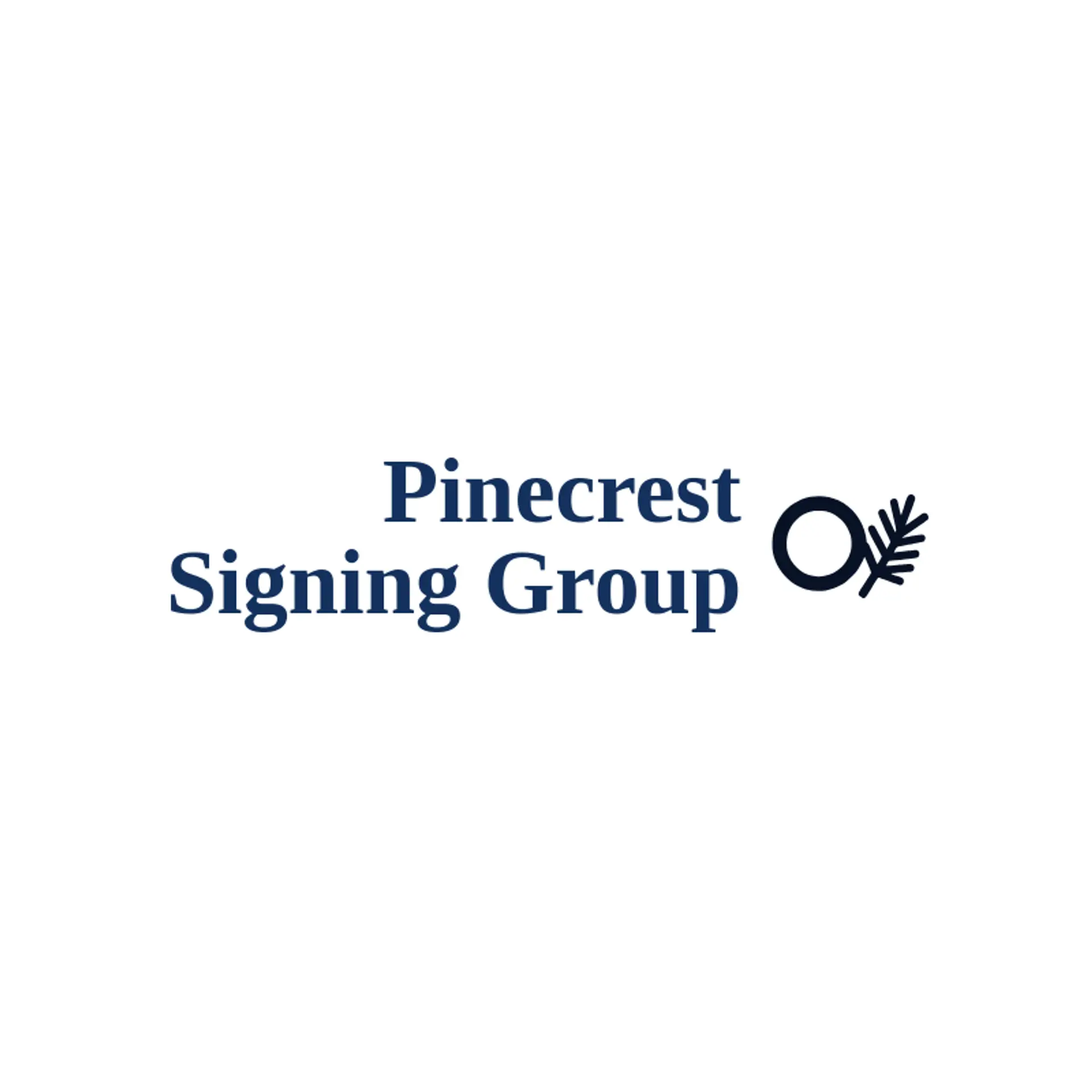 Pinecrest Signing Group logo for notary public