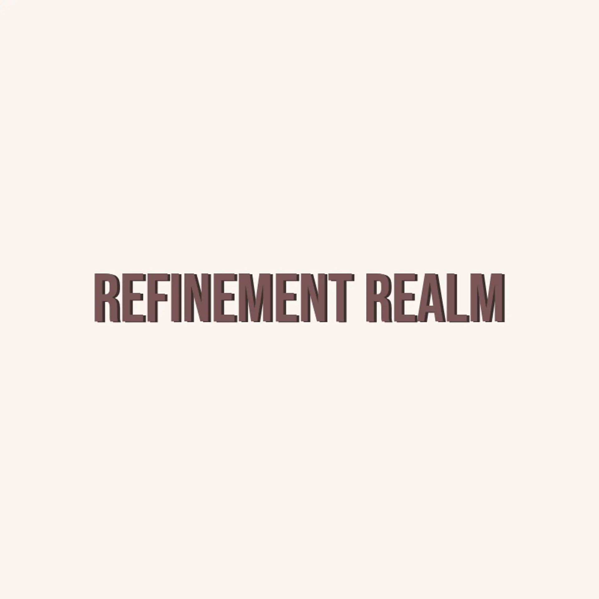 Refinement Realm logo for classic fashion