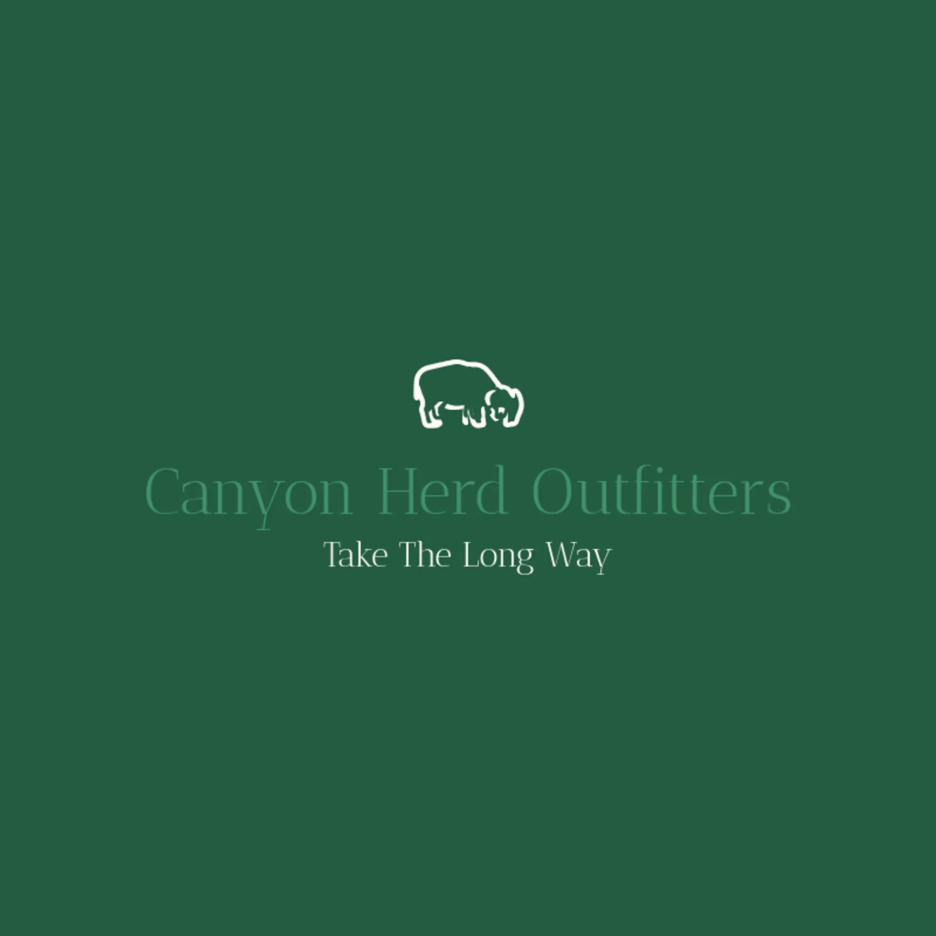 Canyon Herd Outfitters logo for bison