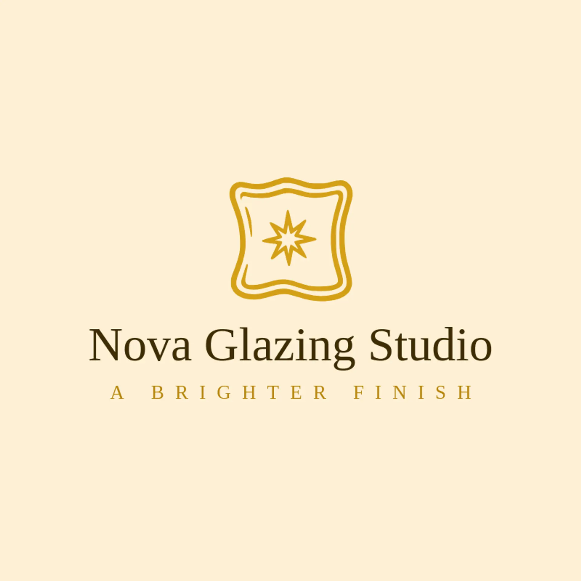 Nova Glazing Studio logo for glass
