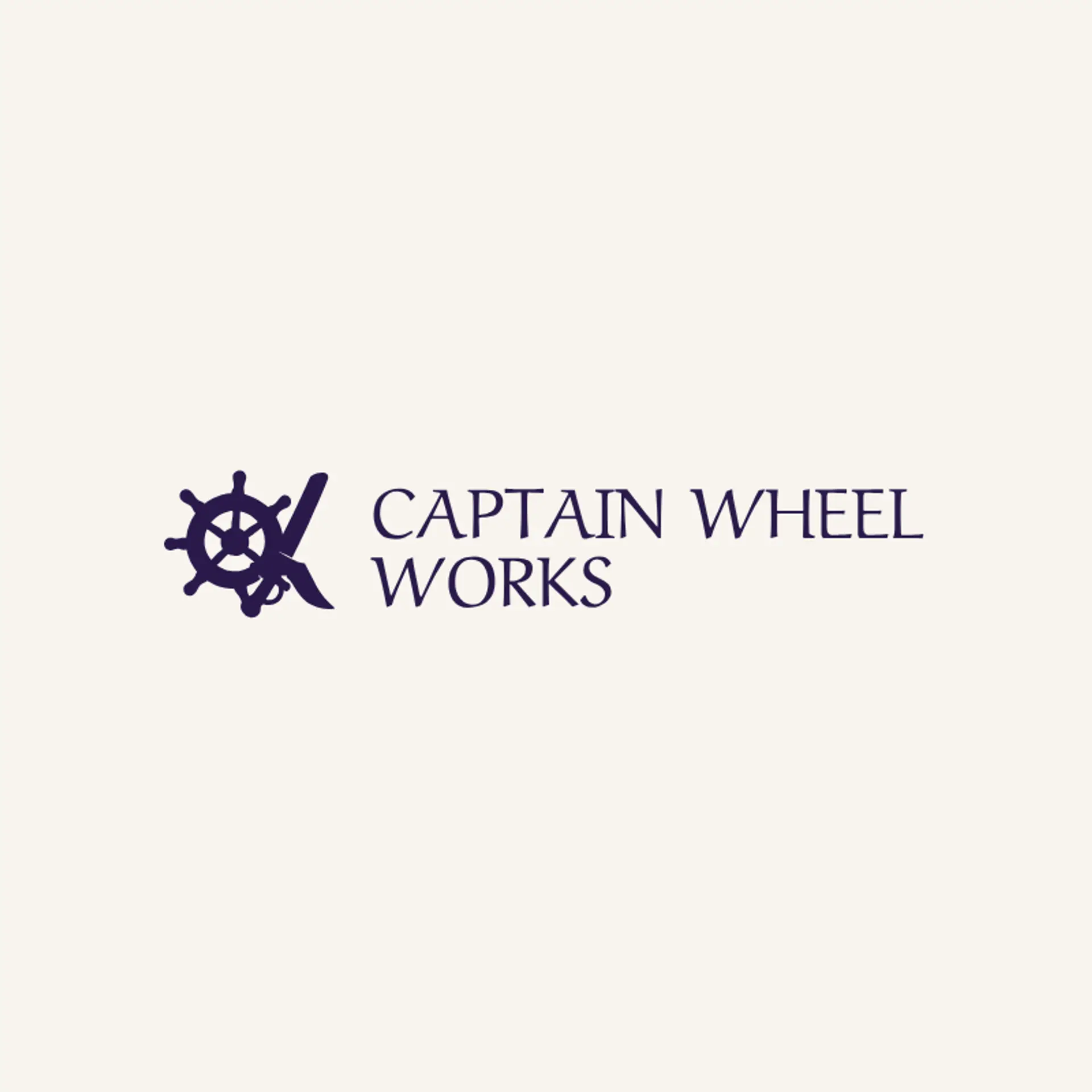 Captain Wheel Works logo for pirate