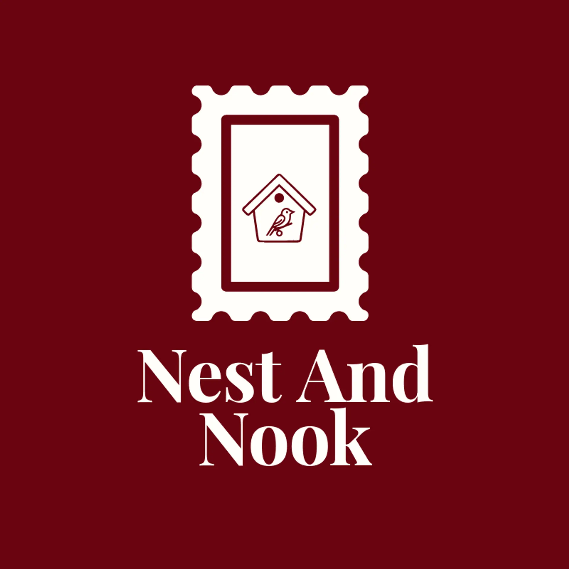 Nest and Nook logo for birdhouse