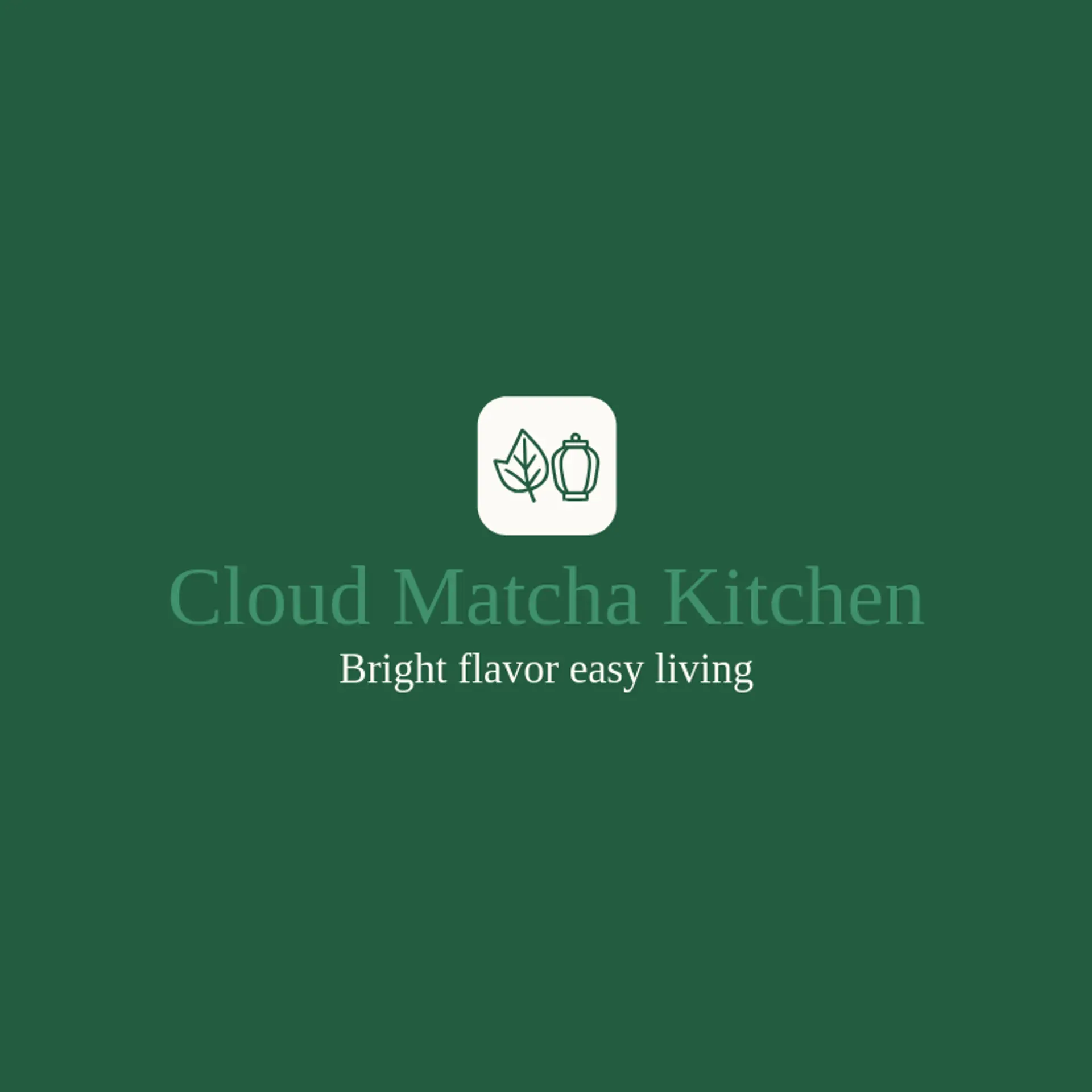 Cloud Matcha Kitchen logo for matcha