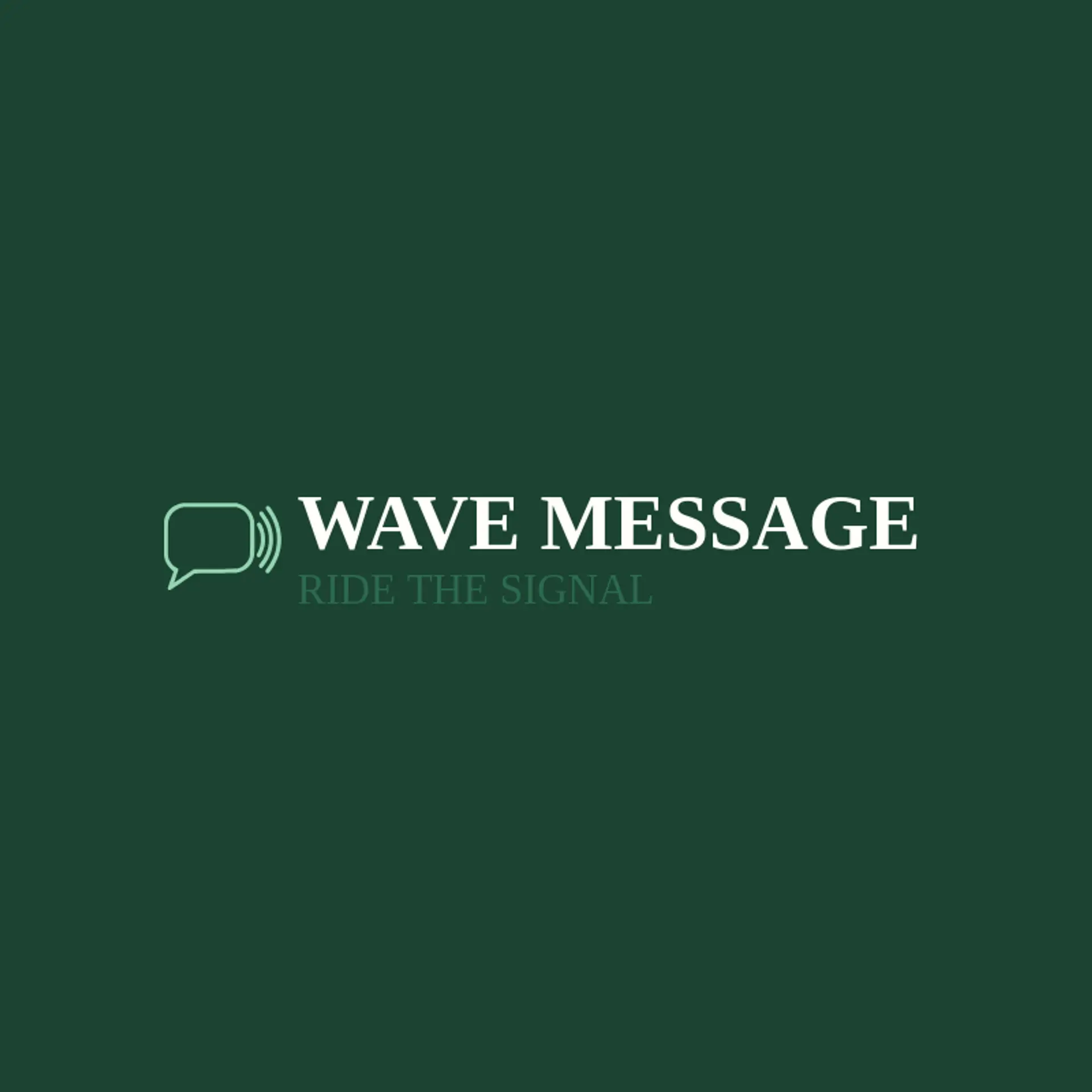 Wave Message logo for message
