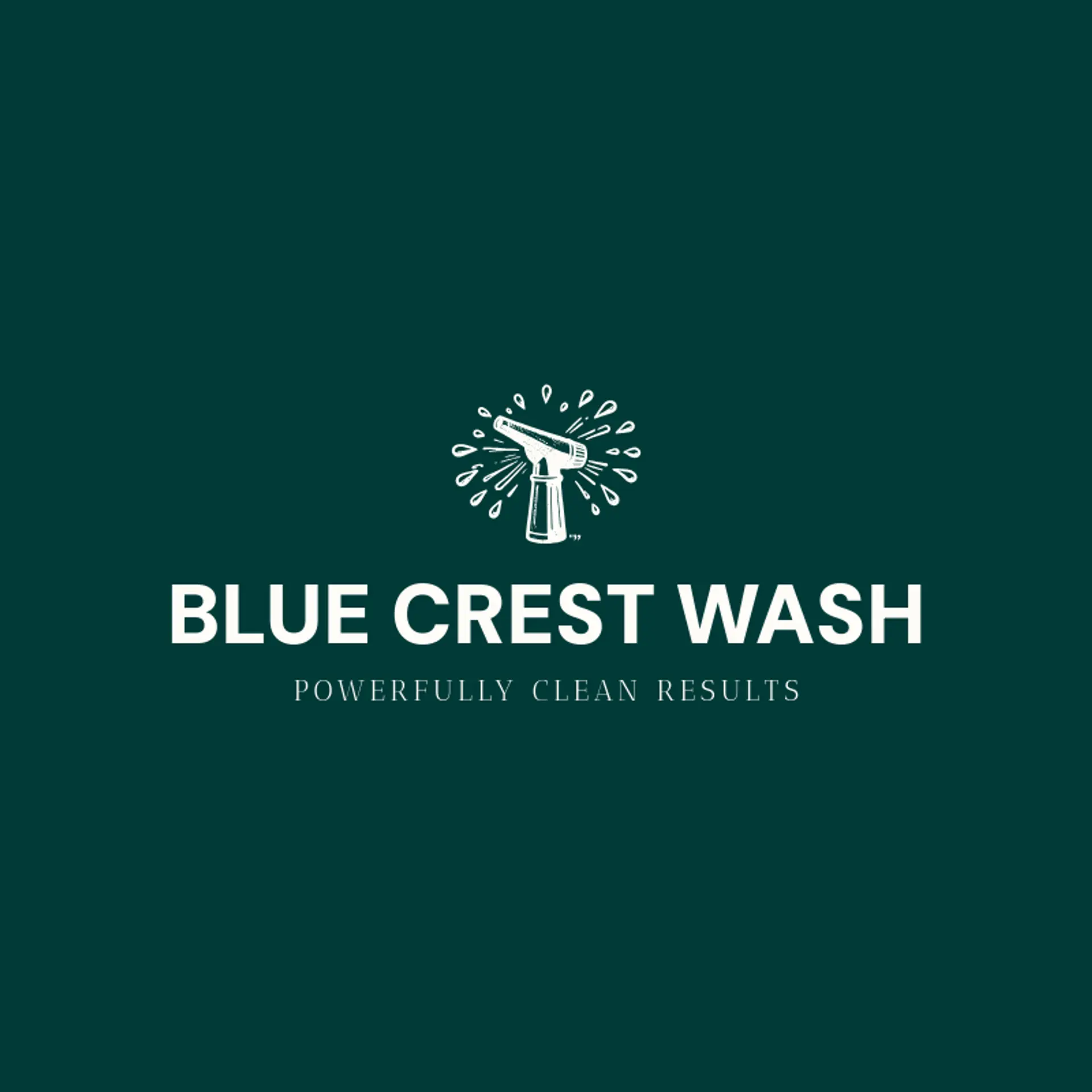 Blue Crest Wash logo for pressure wash