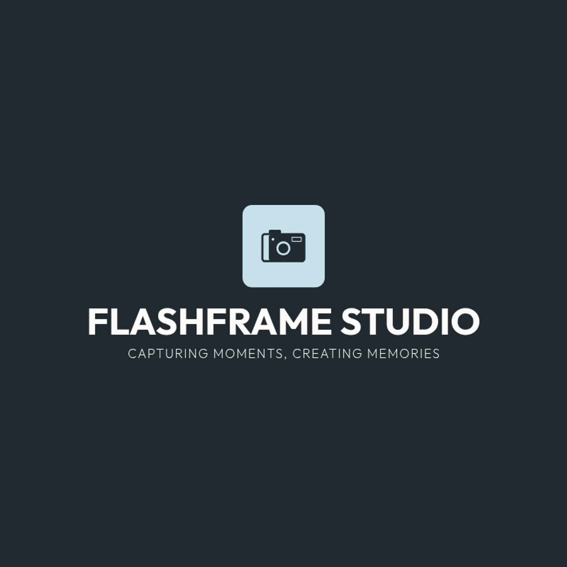 FlashFrame Studio logo for photography business
