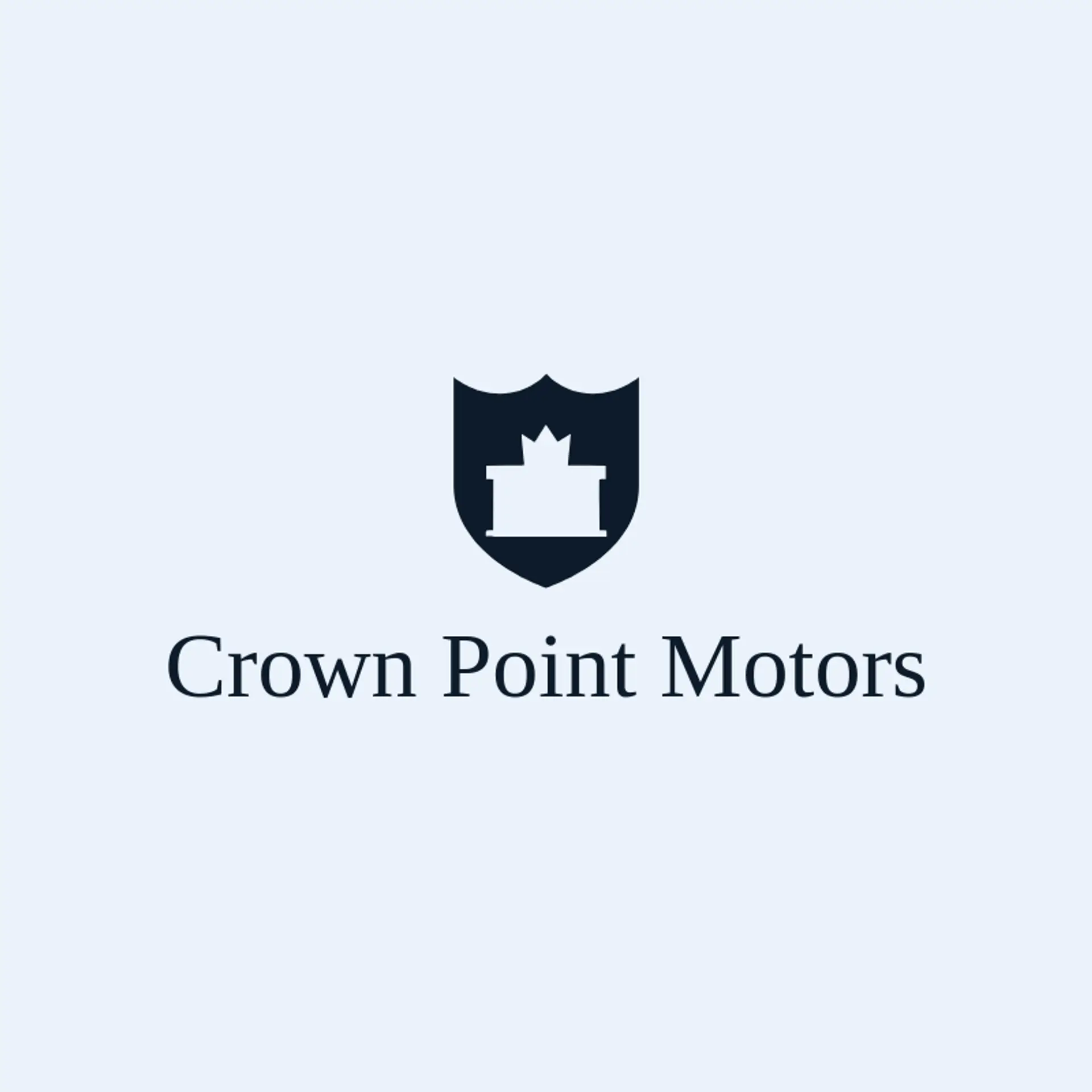Crown Point Motors logo for car dealership