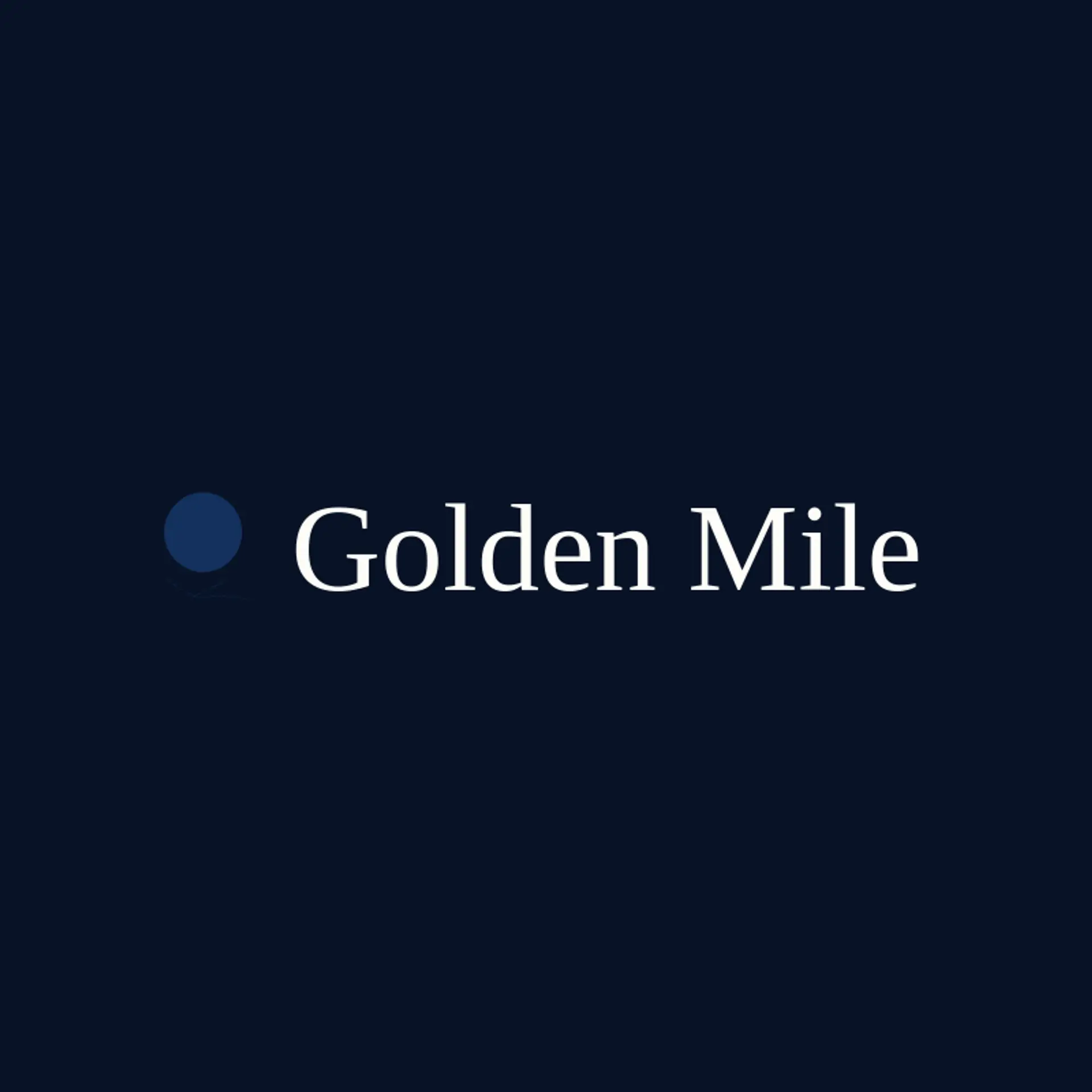 Golden Mile logo for road trip
