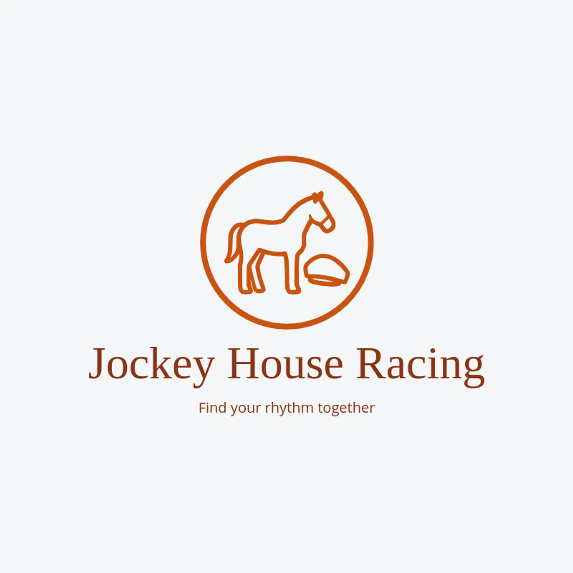 Jockey House Racing logo for horse racing