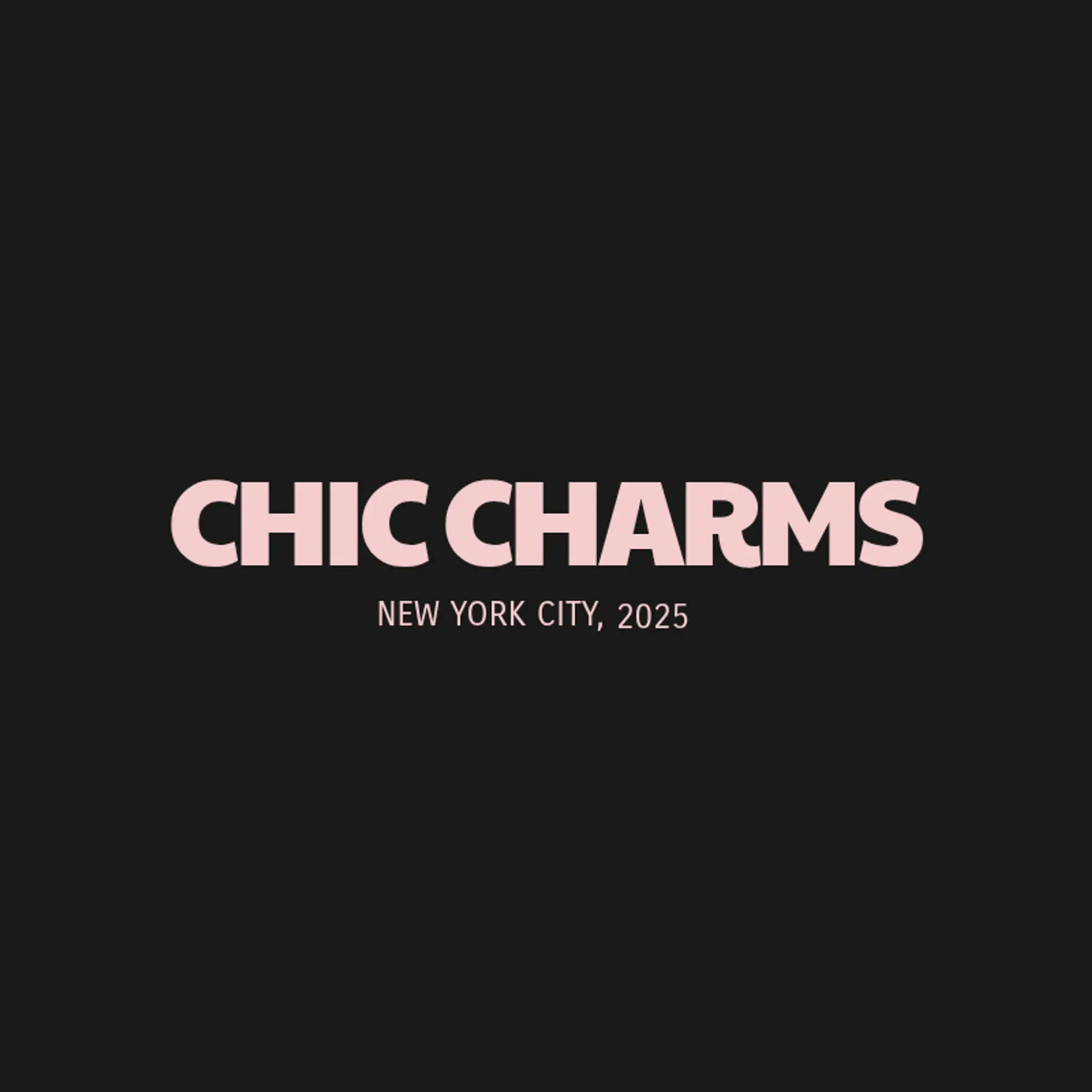 Chic Charms logo for fashion accessories