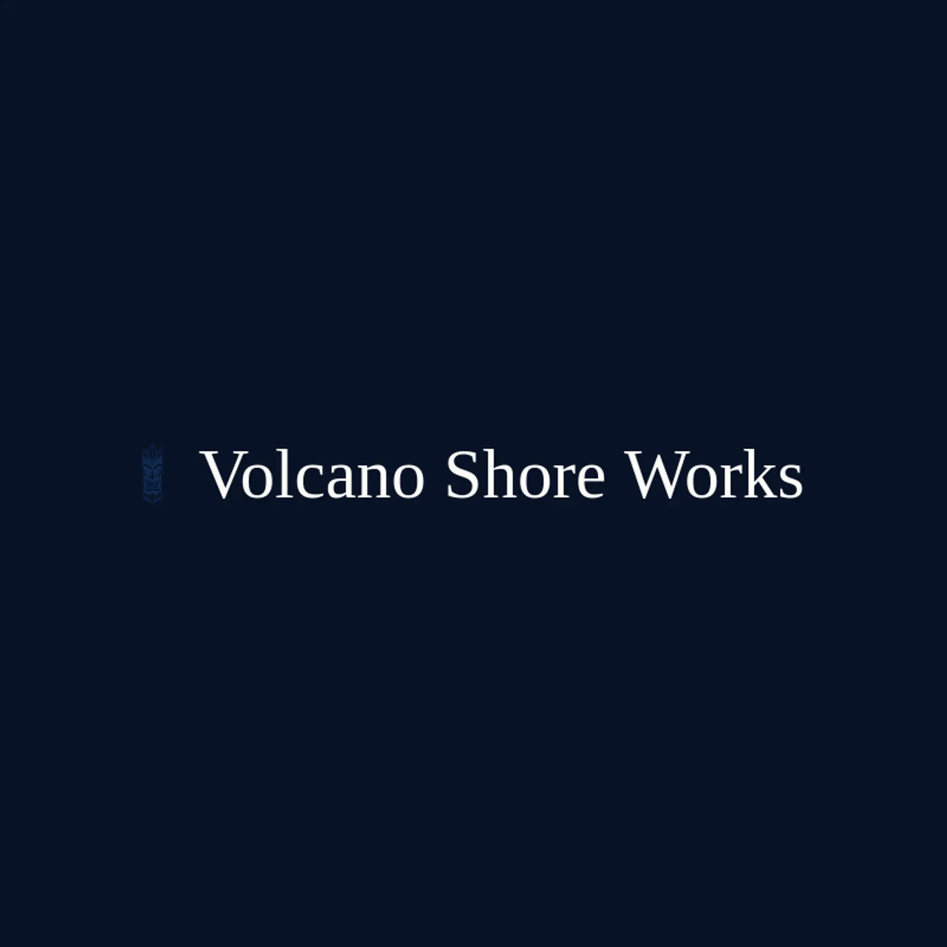 Volcano Shore Works logo for hawaiian