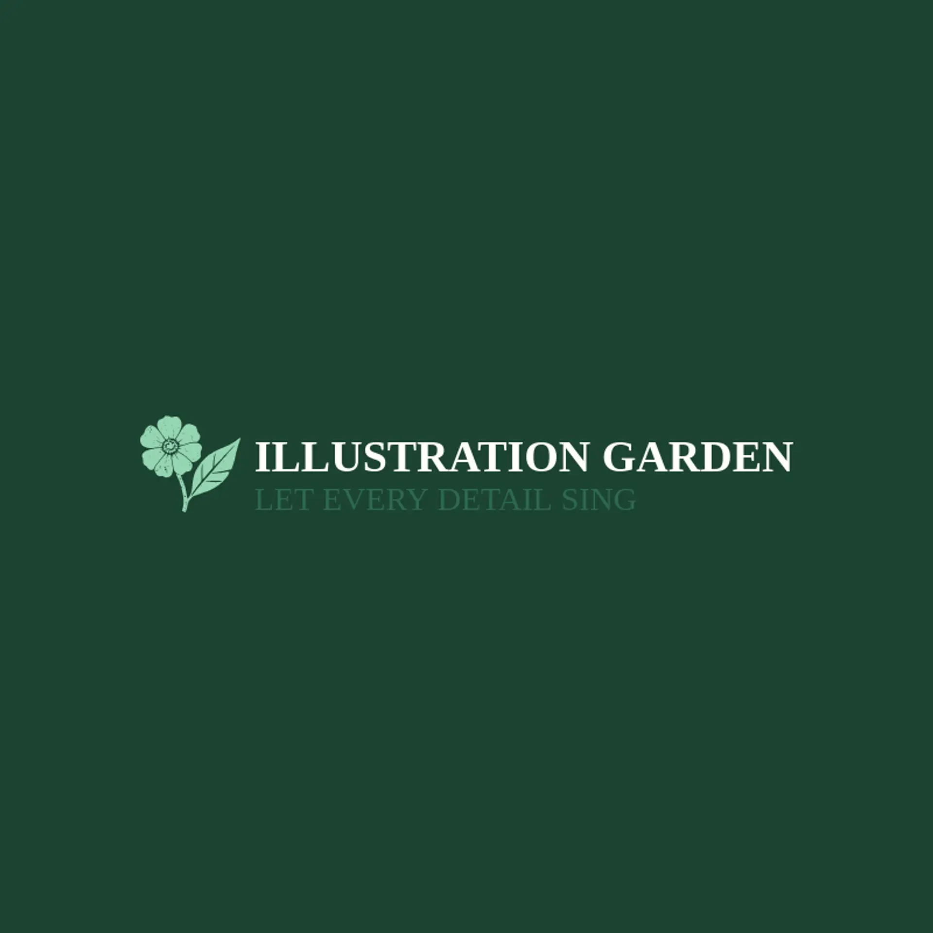 Illustration Garden logo for illustration
