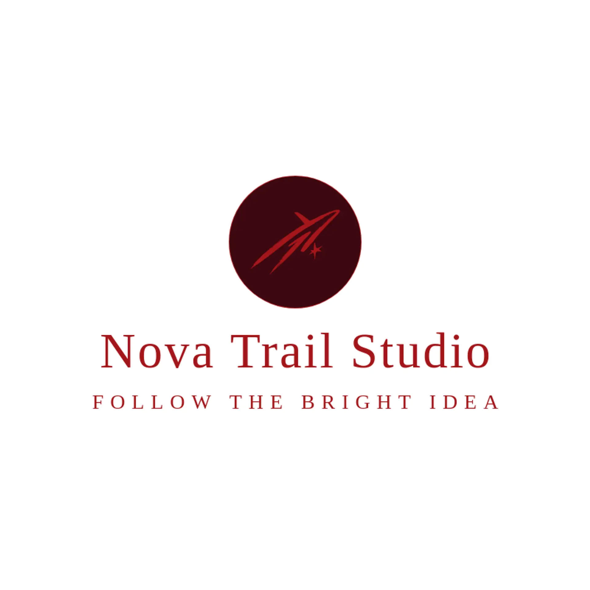 Nova Trail Studio logo for shooting star