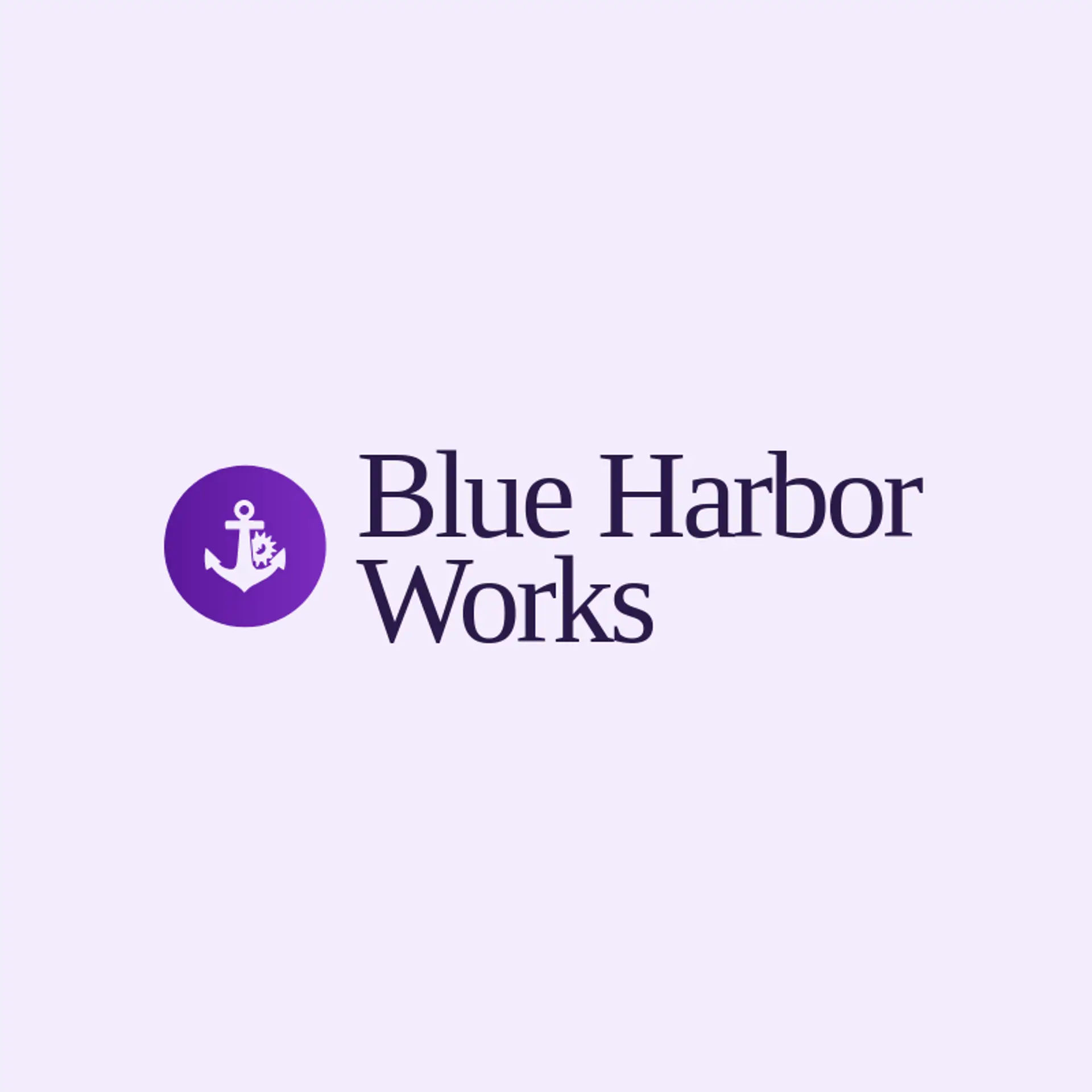 Blue Harbor Works logo for ocean