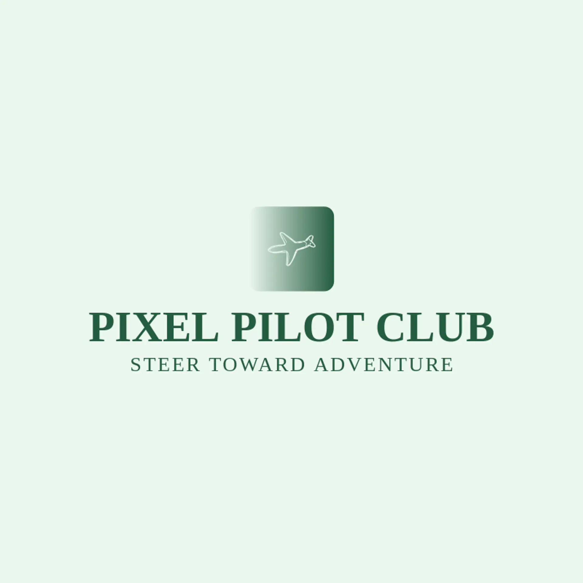 Pixel Pilot Club logo for pixelated