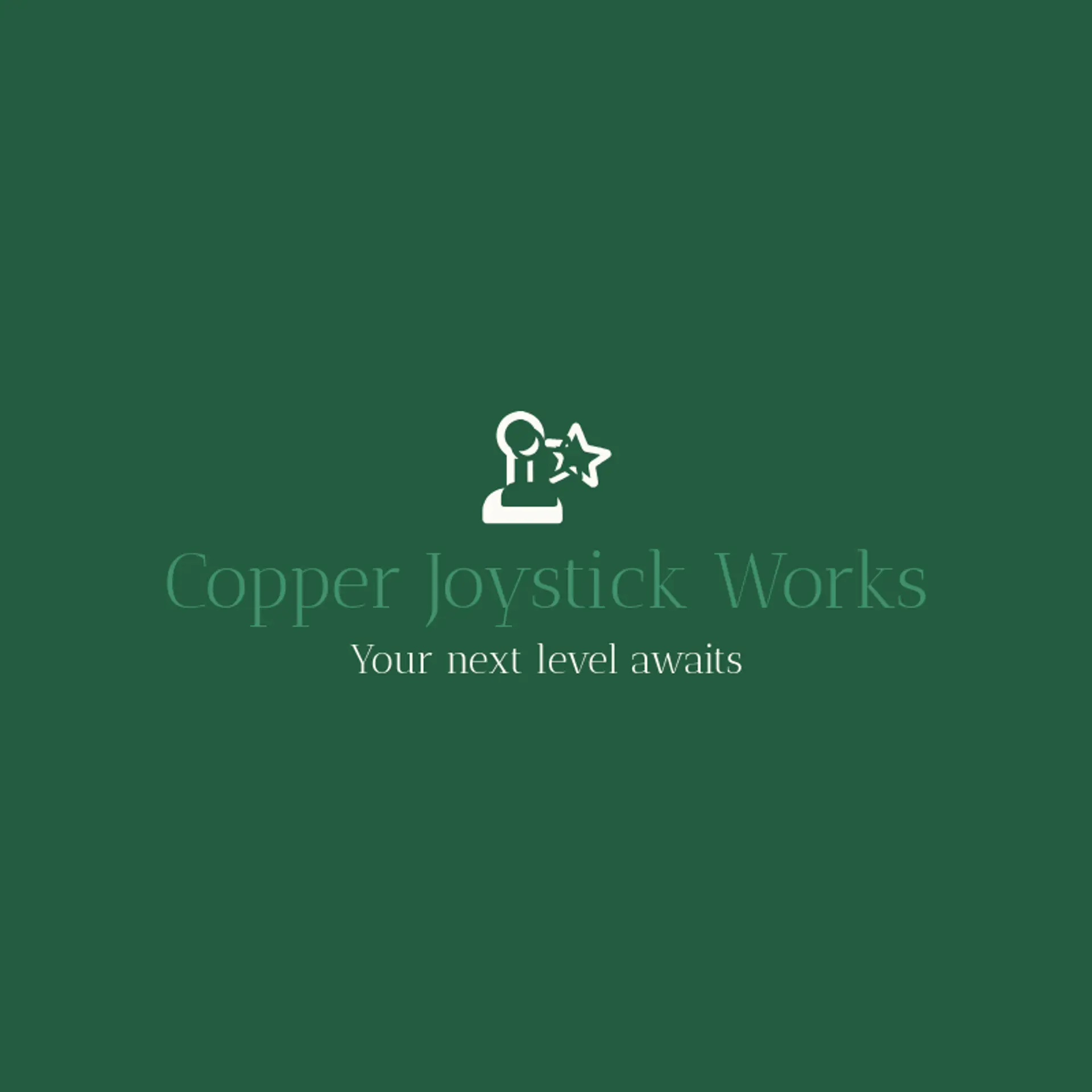 Copper Joystick Works logo for game