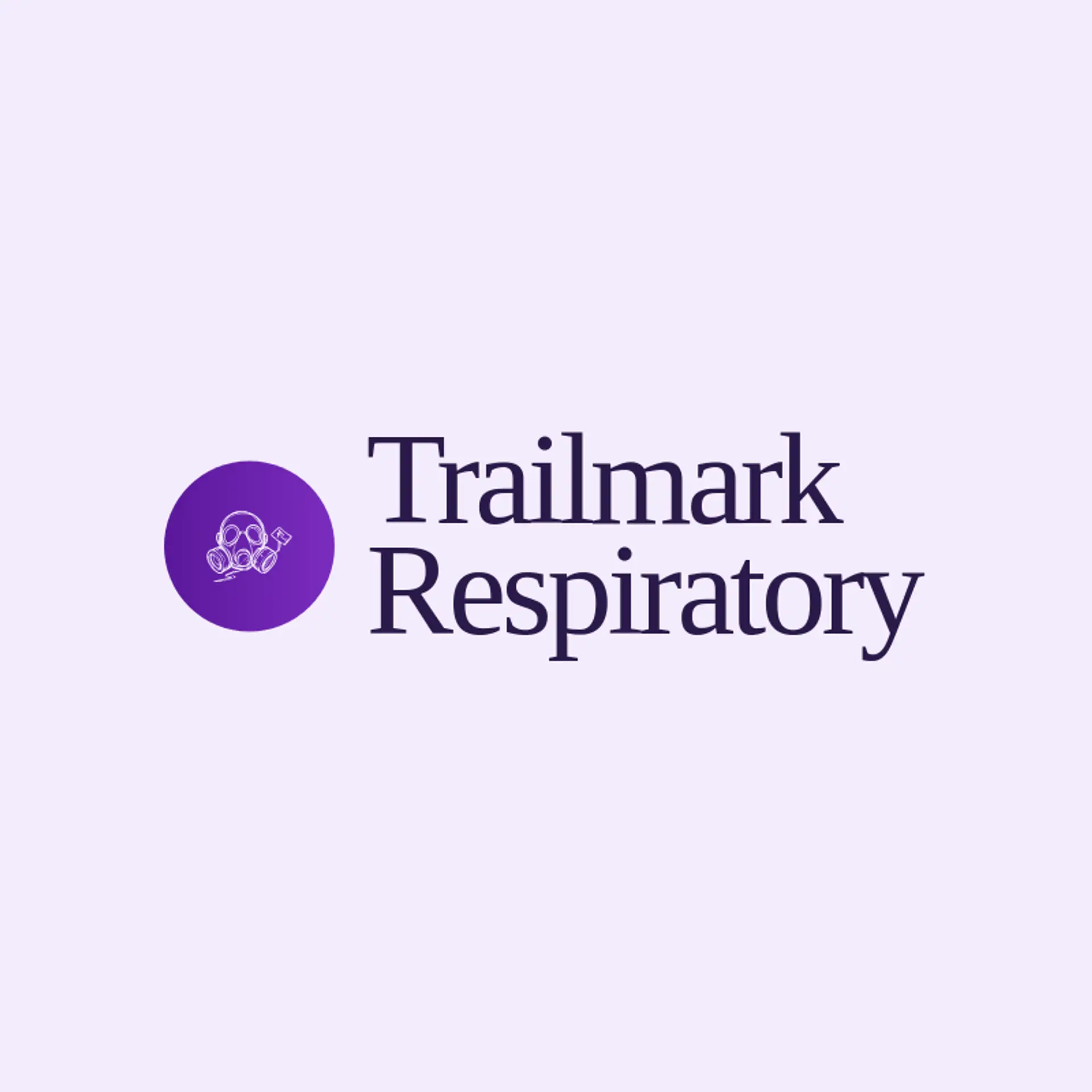 Trailmark Respiratory logo for gas mask