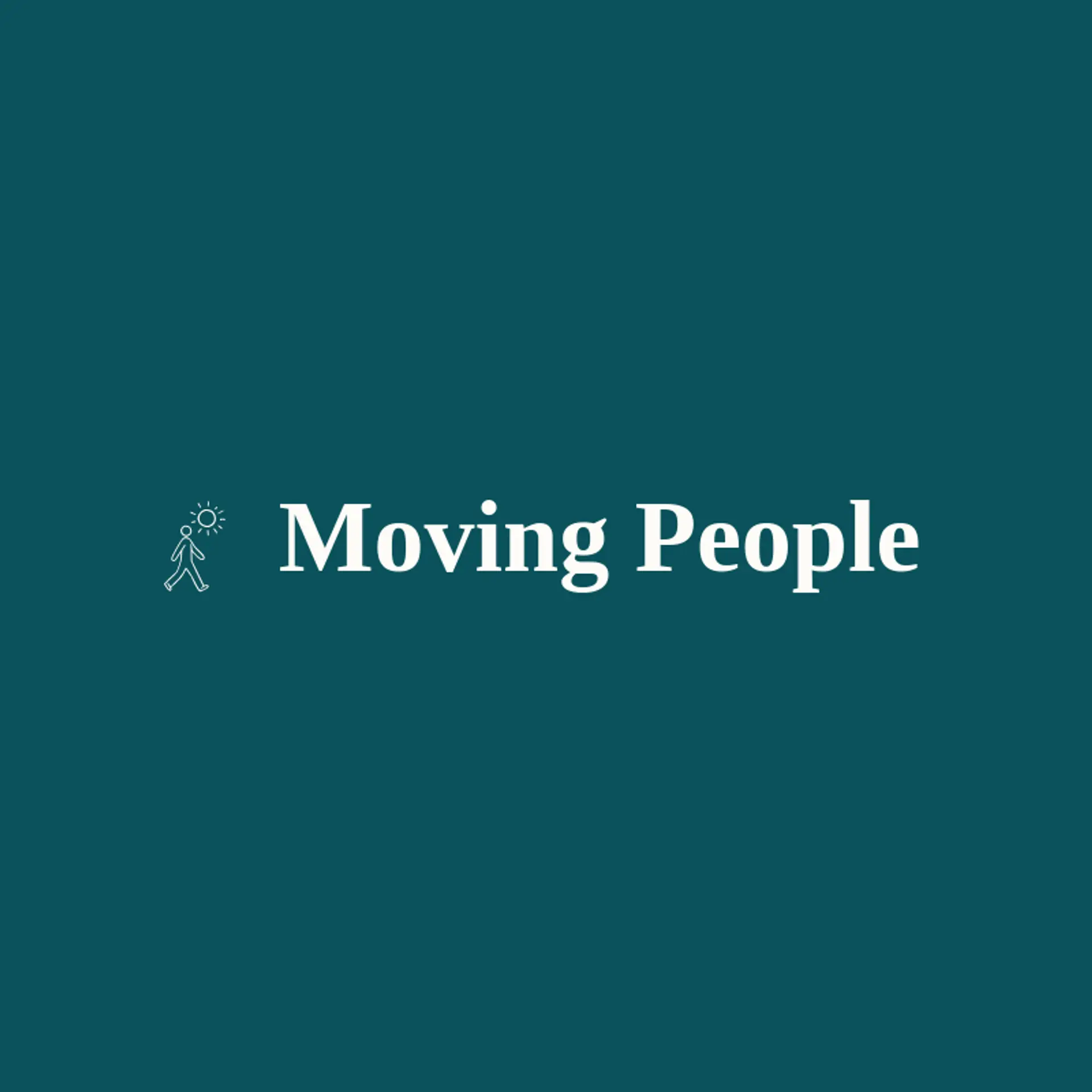 Moving People logo for person