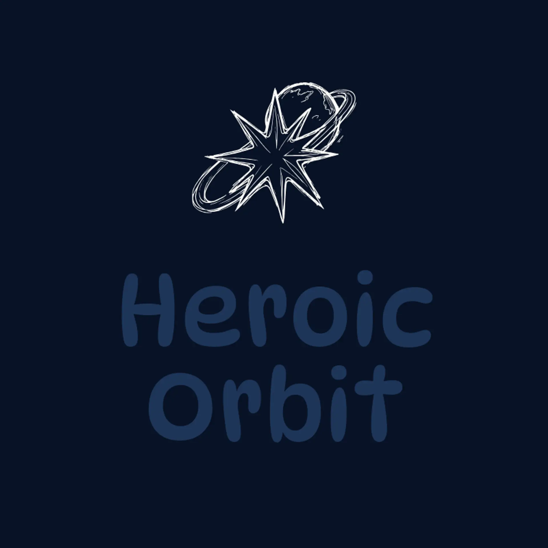 Heroic Orbit logo for superhero