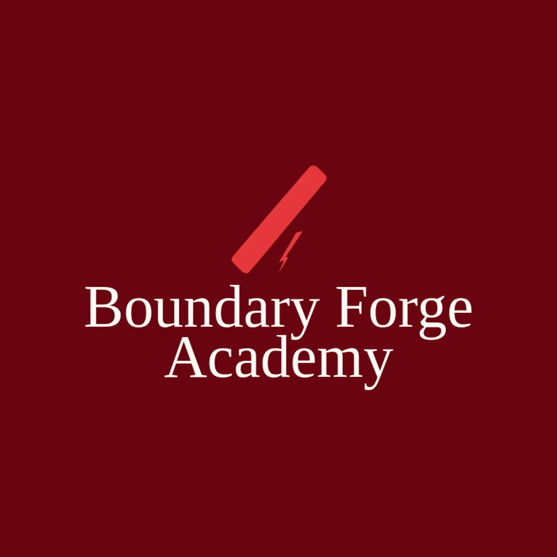 Boundary Forge Academy logo for cricket team