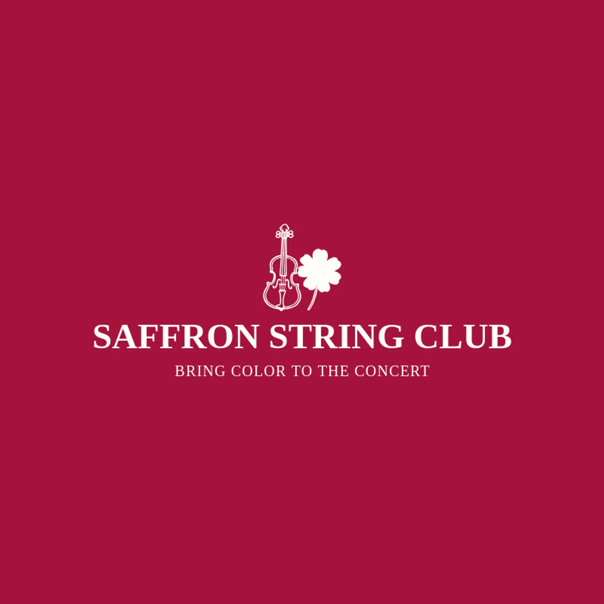 Saffron String Club logo for violin