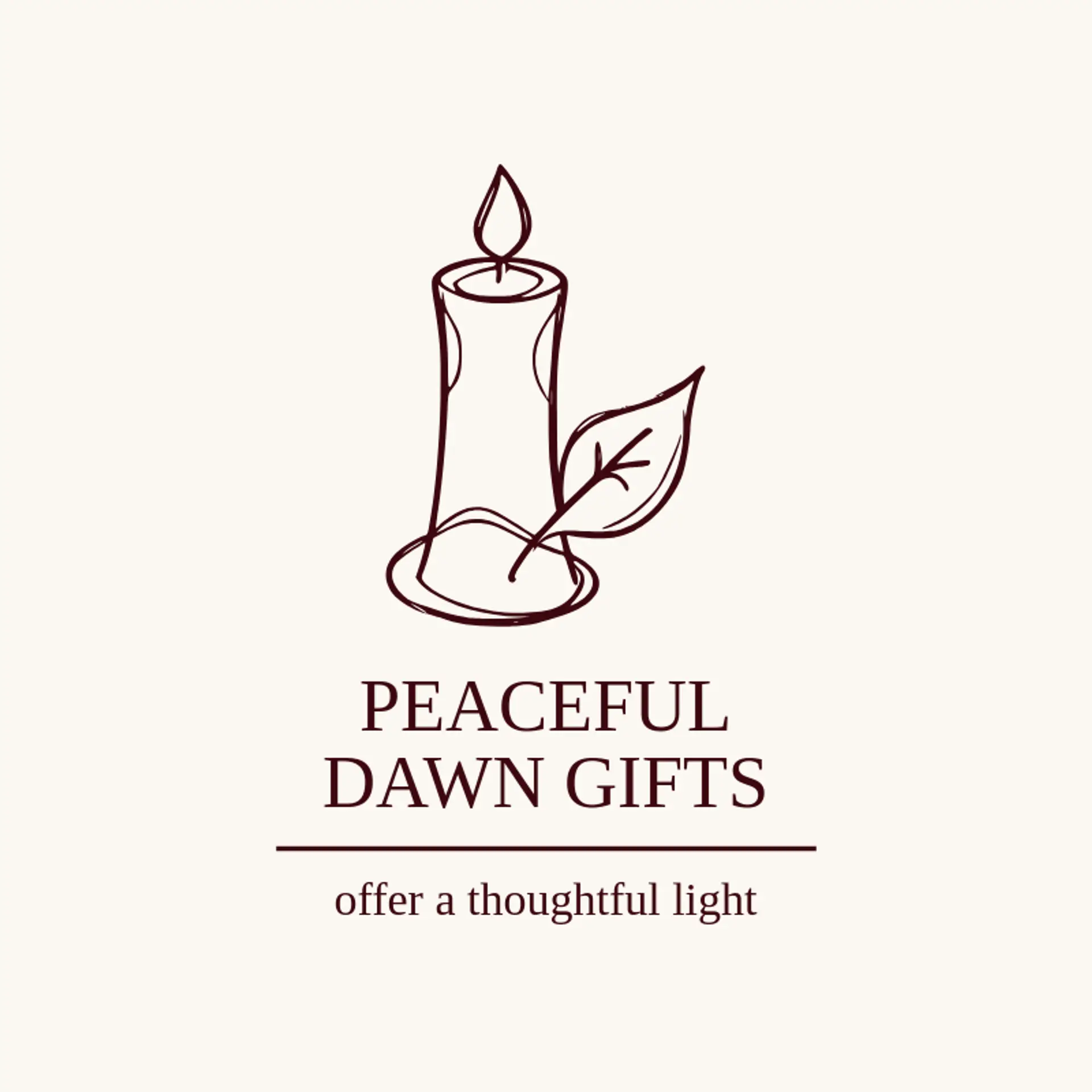 Peaceful Dawn Gifts logo for spiritual