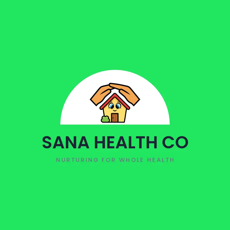 Caring hands sheltering a home, a home care logo in a cartoon style