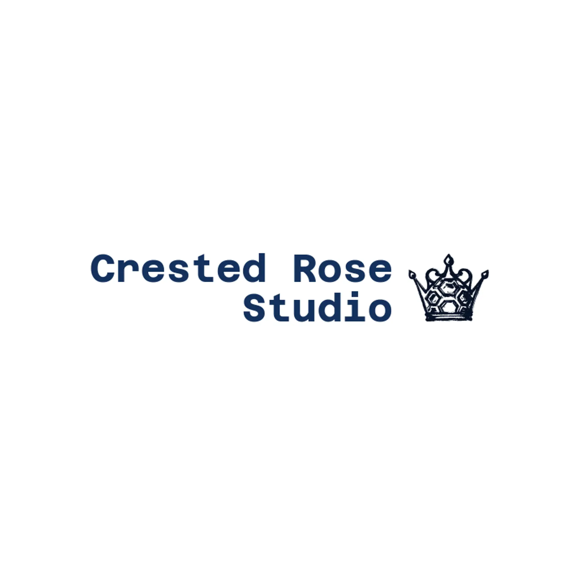 Crested Rose Studio logo for queen