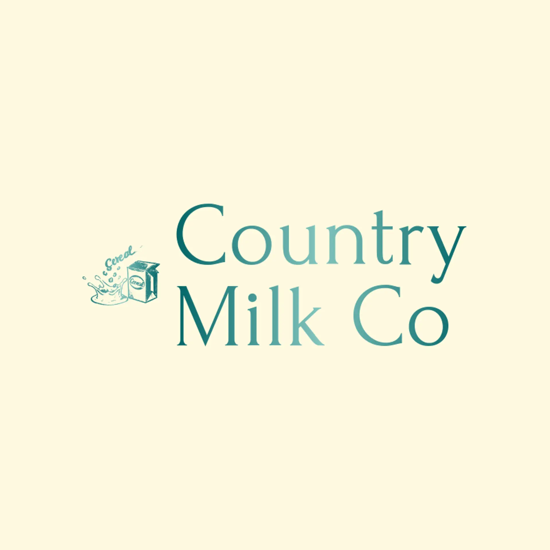 Country Milk Co logo for cereal