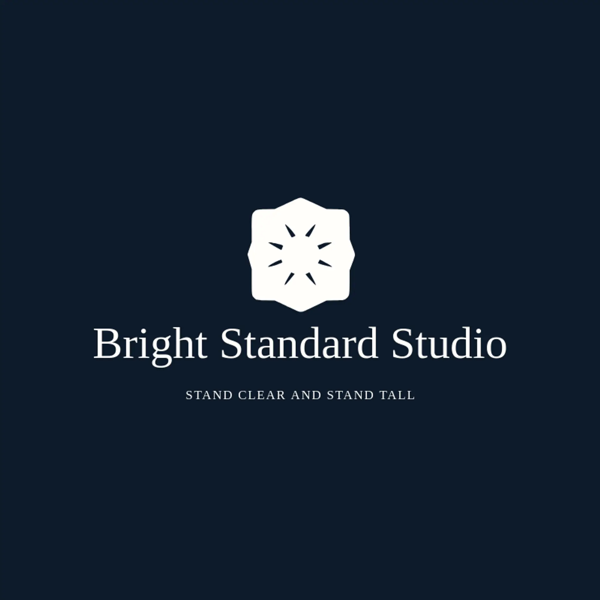 Bright Standard Studio logo for official