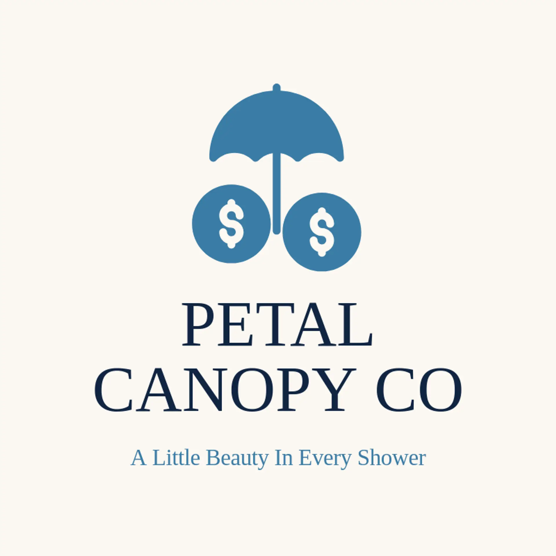 Petal Canopy Co logo for umbrella