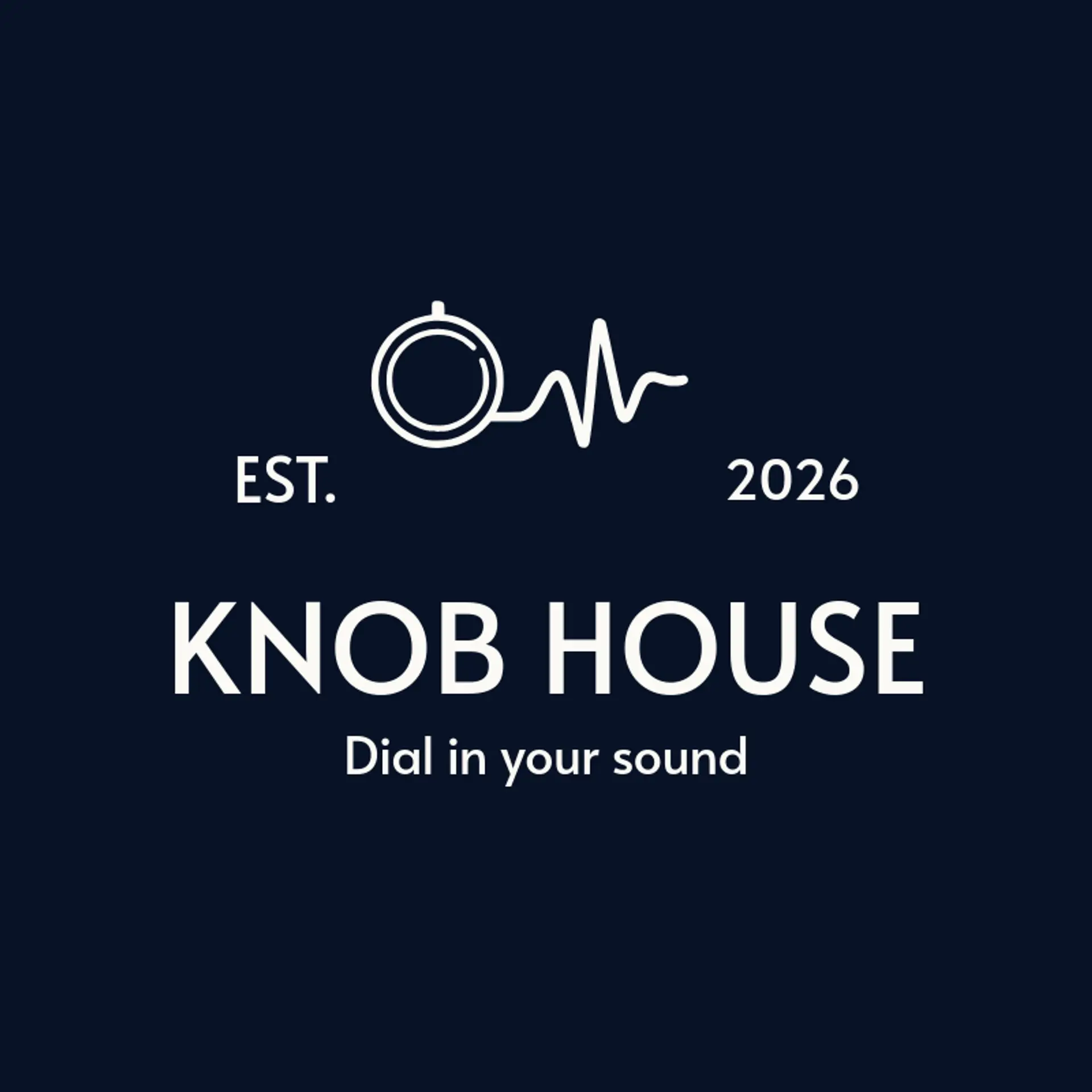 Knob House logo for audio
