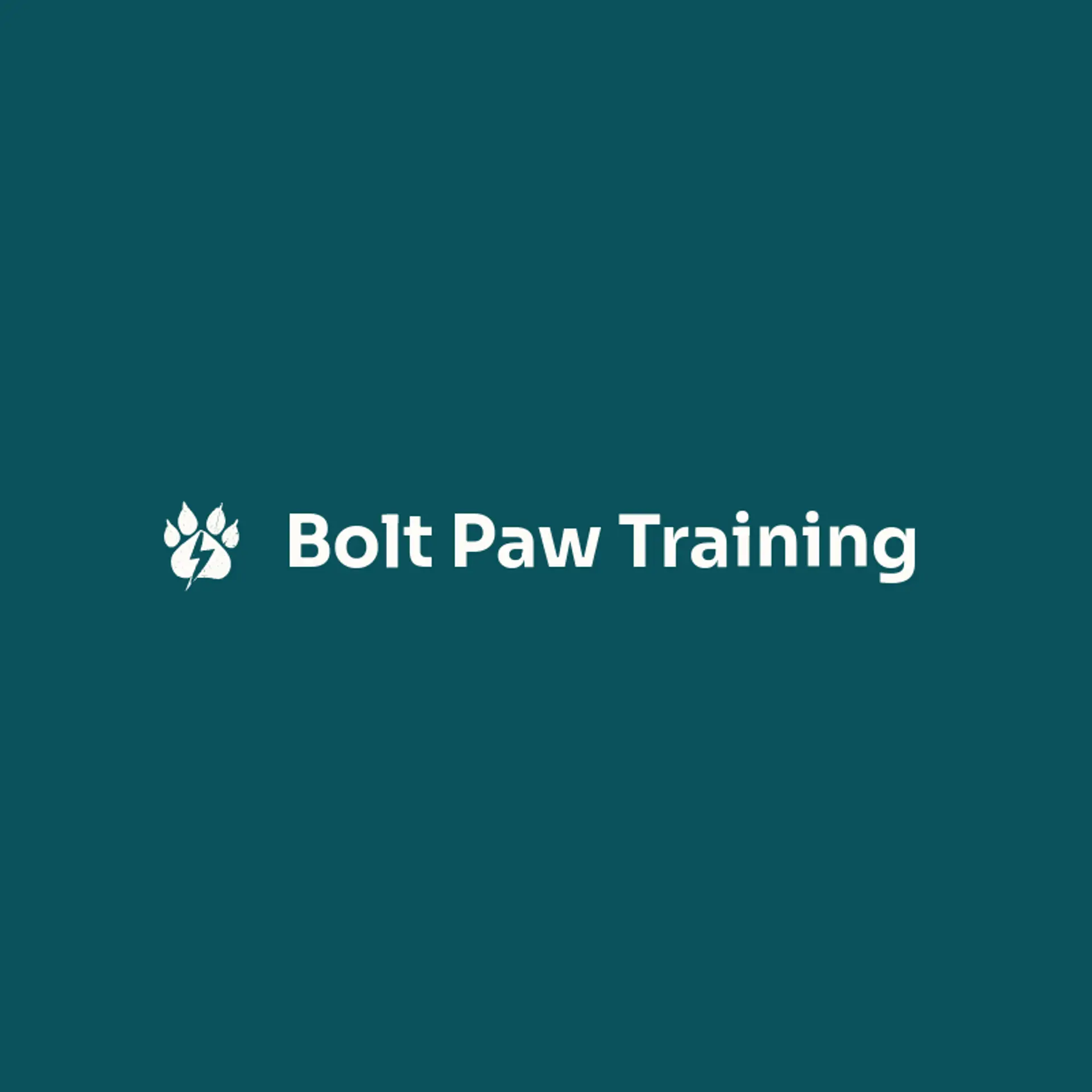 Bolt Paw Training logo for wolf