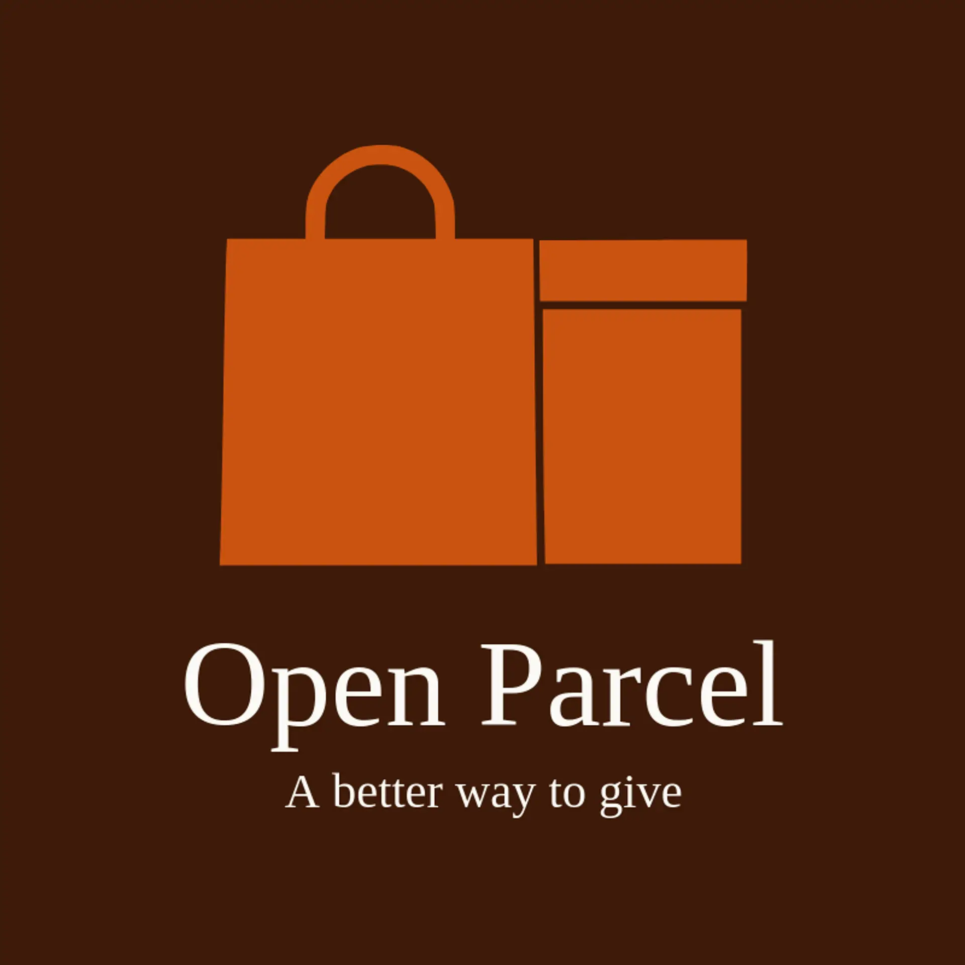Open Parcel logo for shopping bag