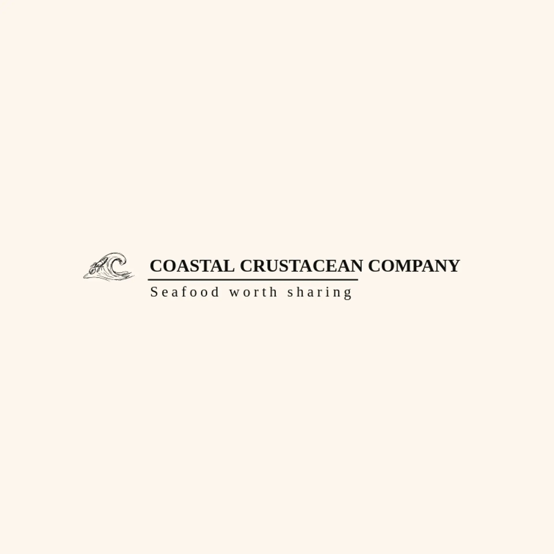 Coastal Crustacean Company logo for lobster