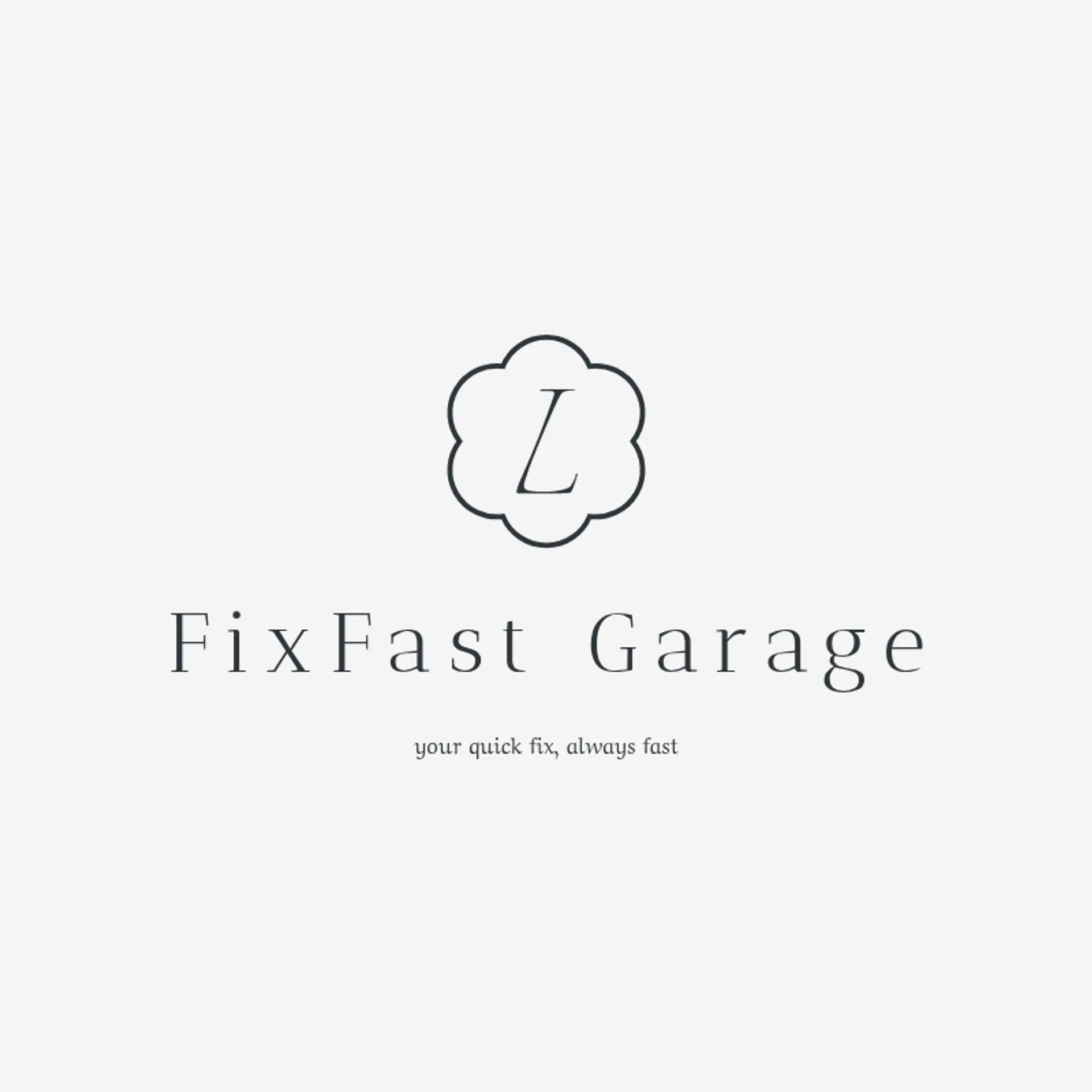 FixFast Garage logo for automotive repair