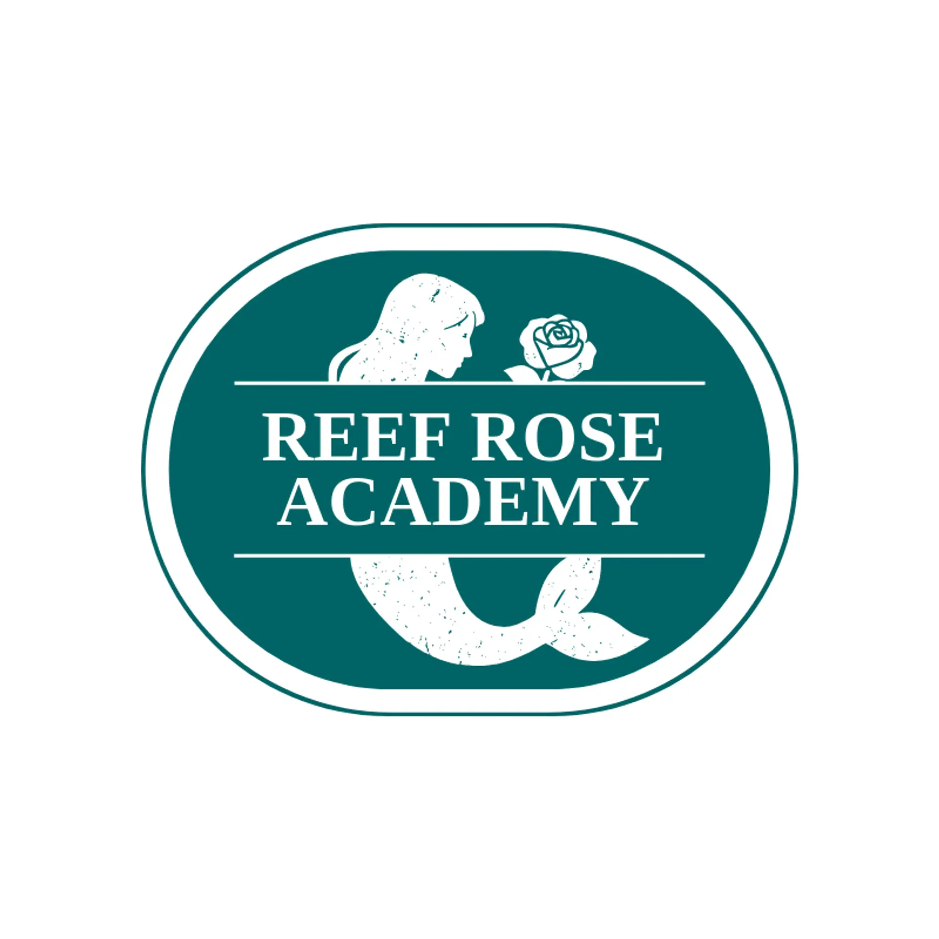 Reef Rose Academy logo for mermaid
