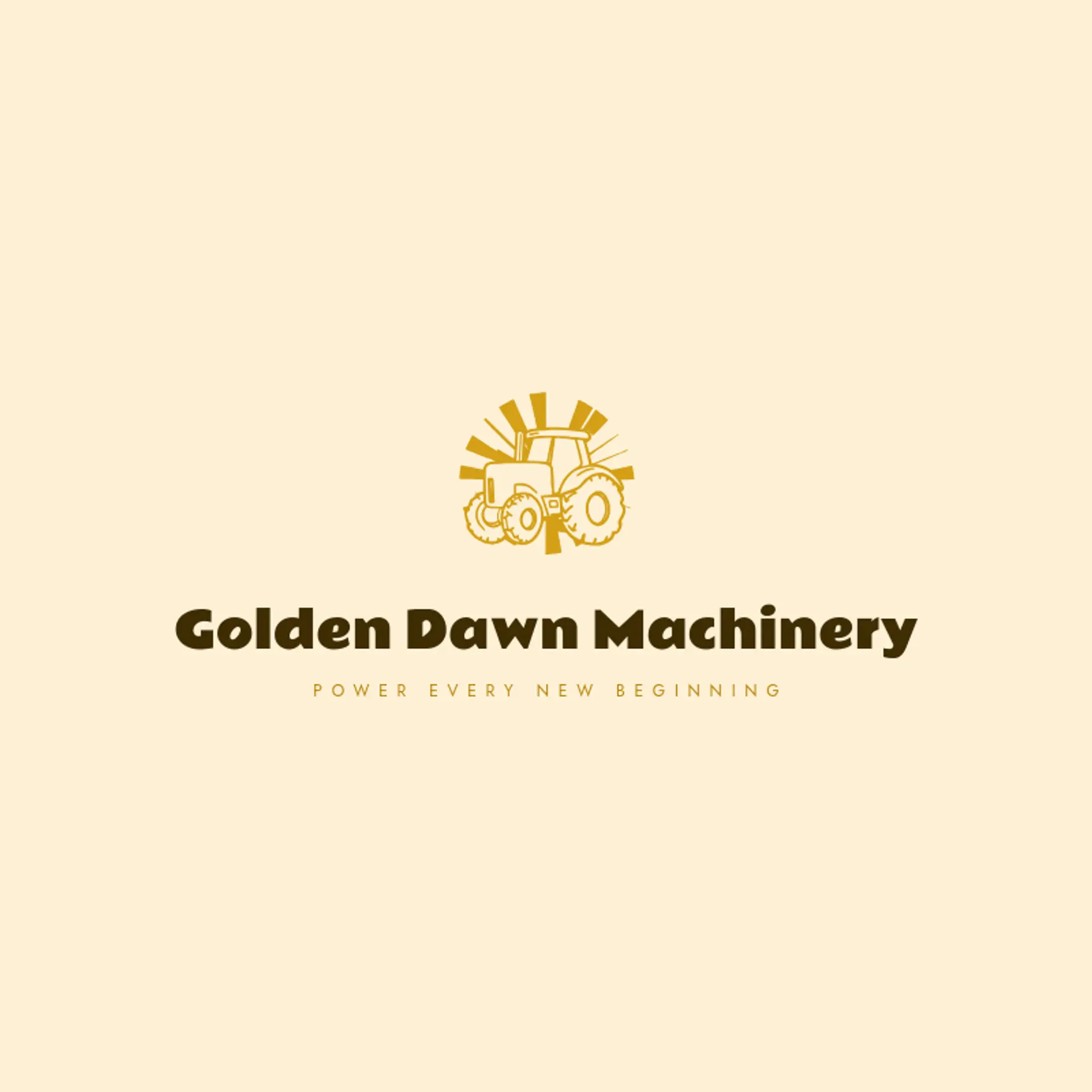 Golden Dawn Machinery logo for tractor