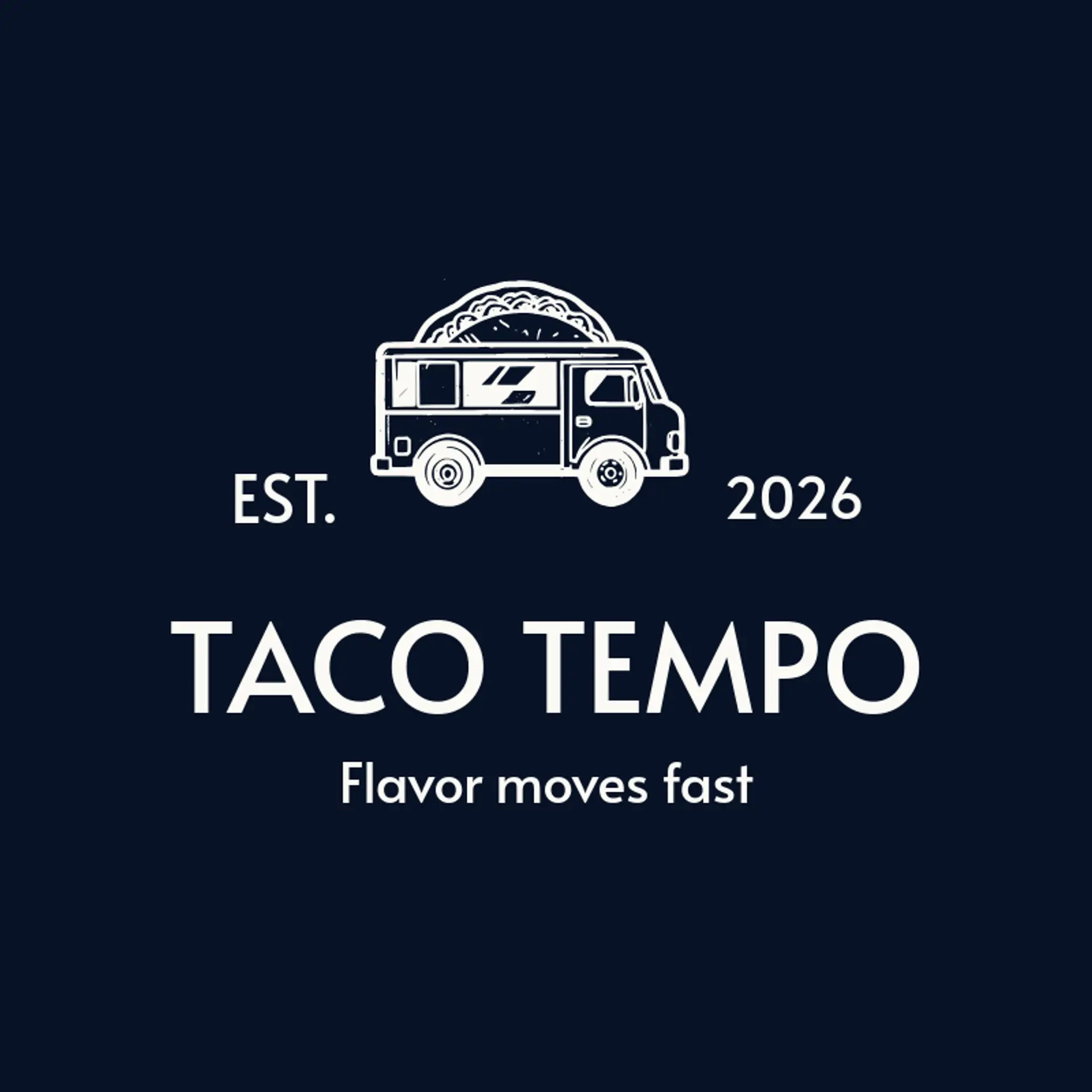 Taco Tempo logo for food truck