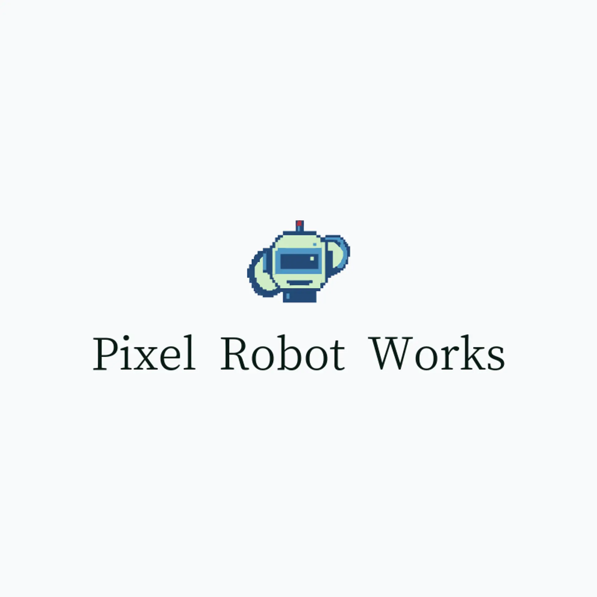 Pixel Robot Works logo for robot