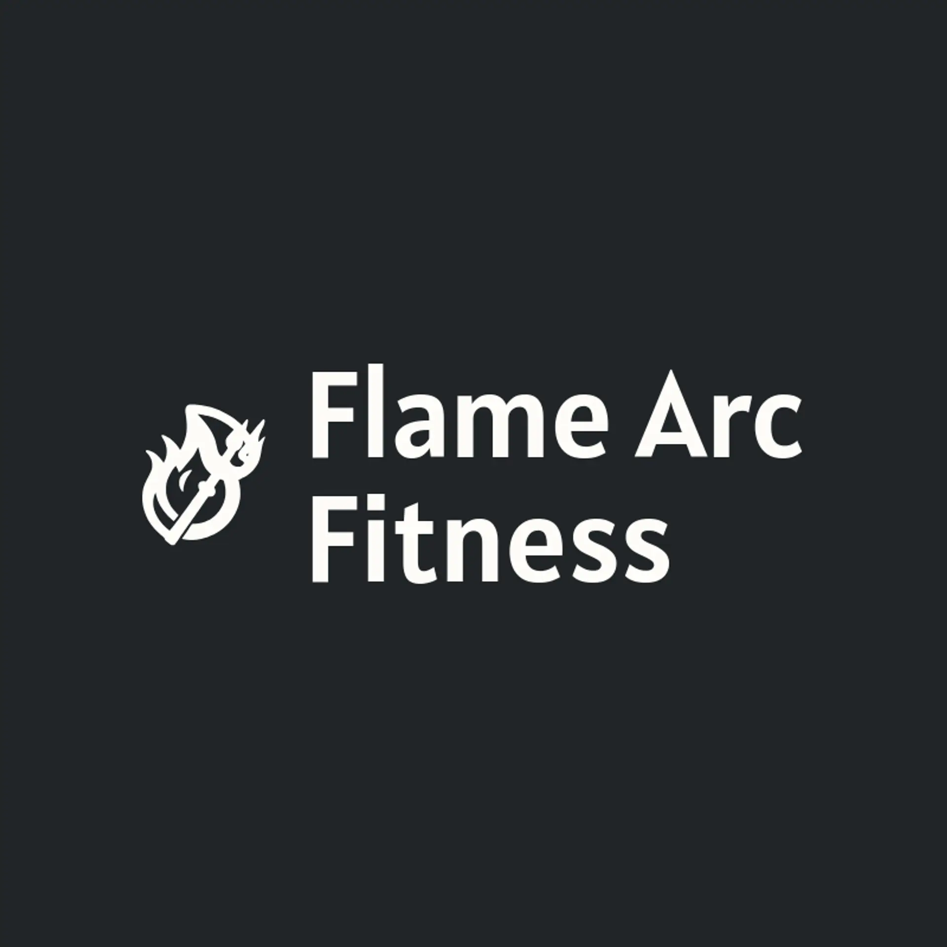 Flame Arc Fitness logo for trishul