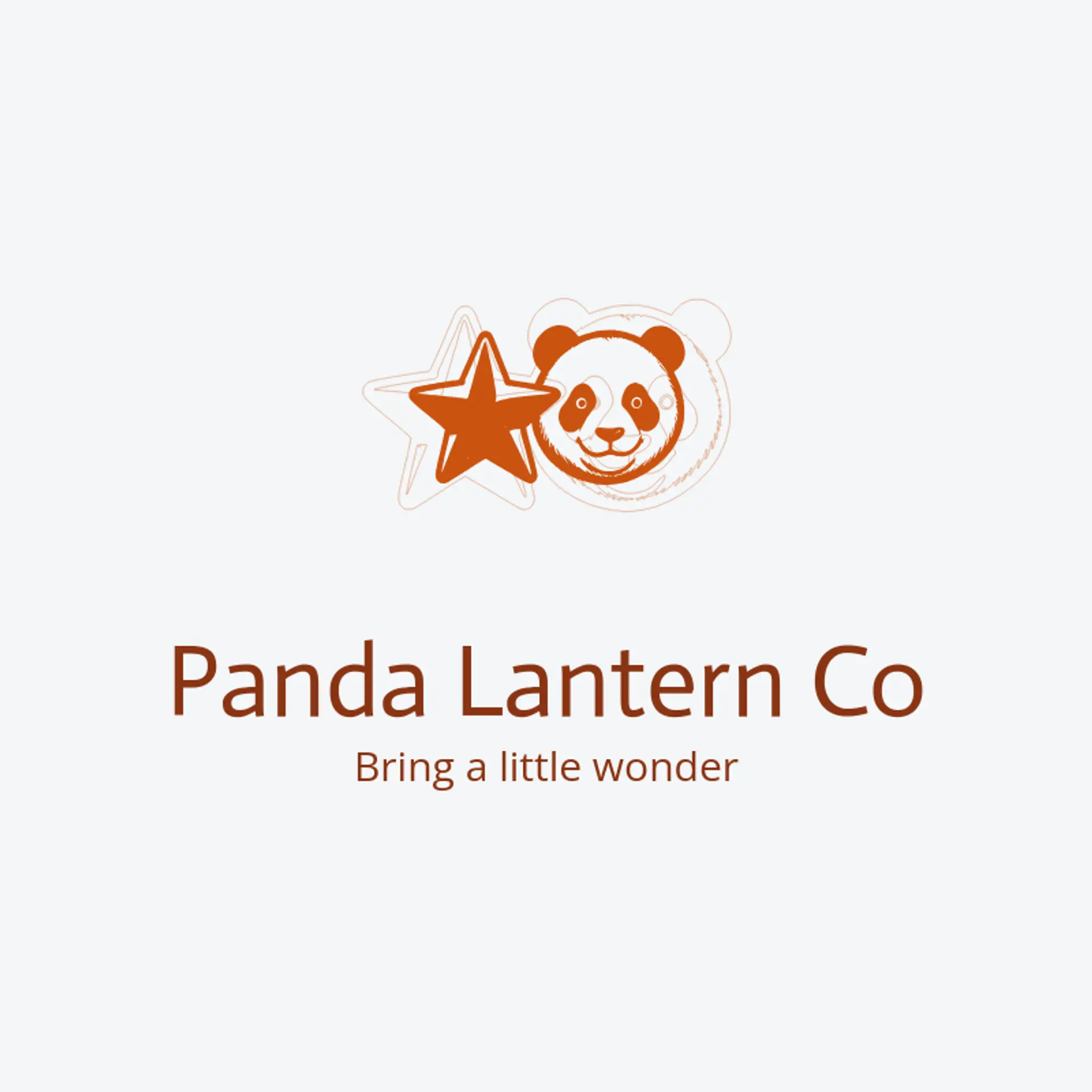 Panda Lantern Co logo for panda