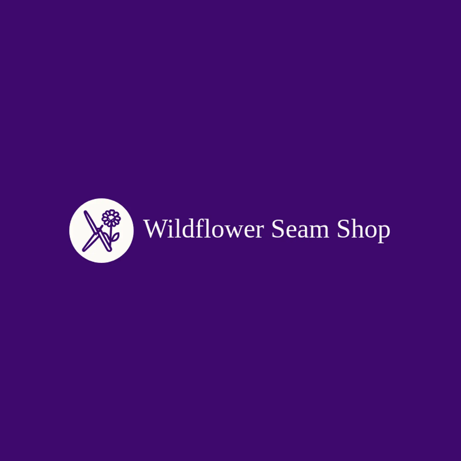 Wildflower Seam Shop logo for stitching