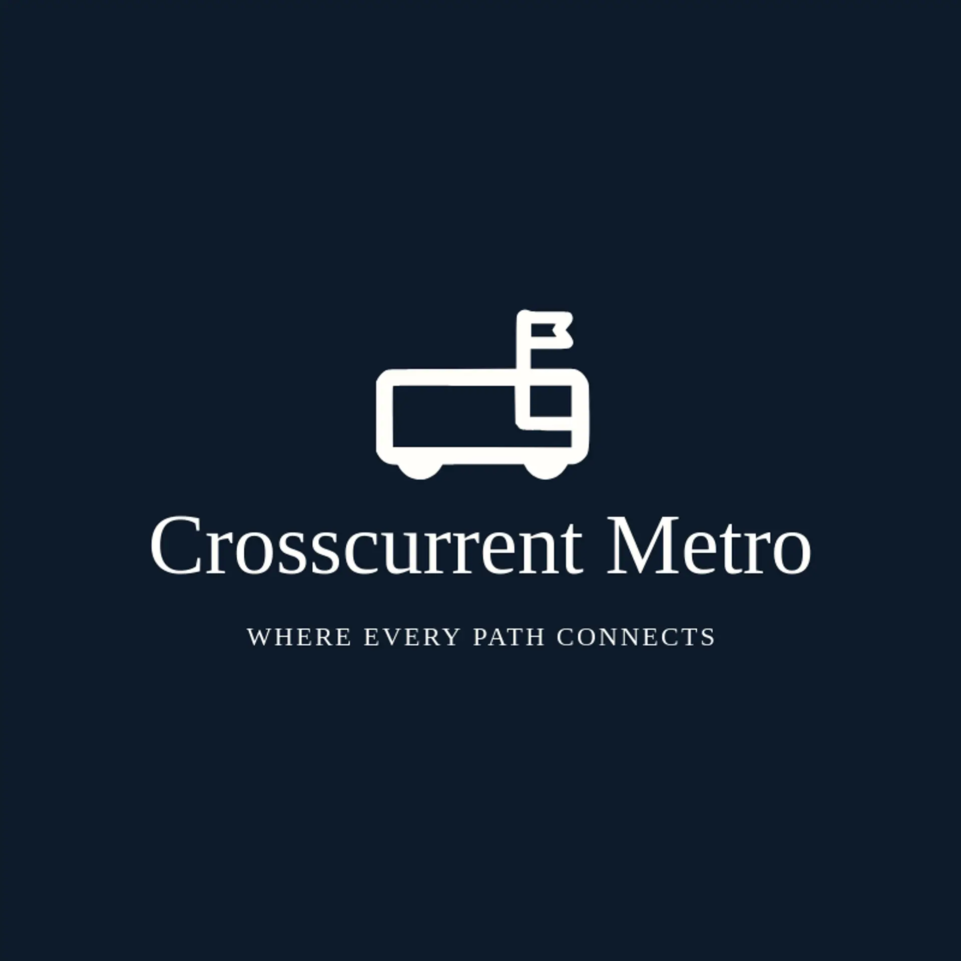 Crosscurrent Metro logo for subway
