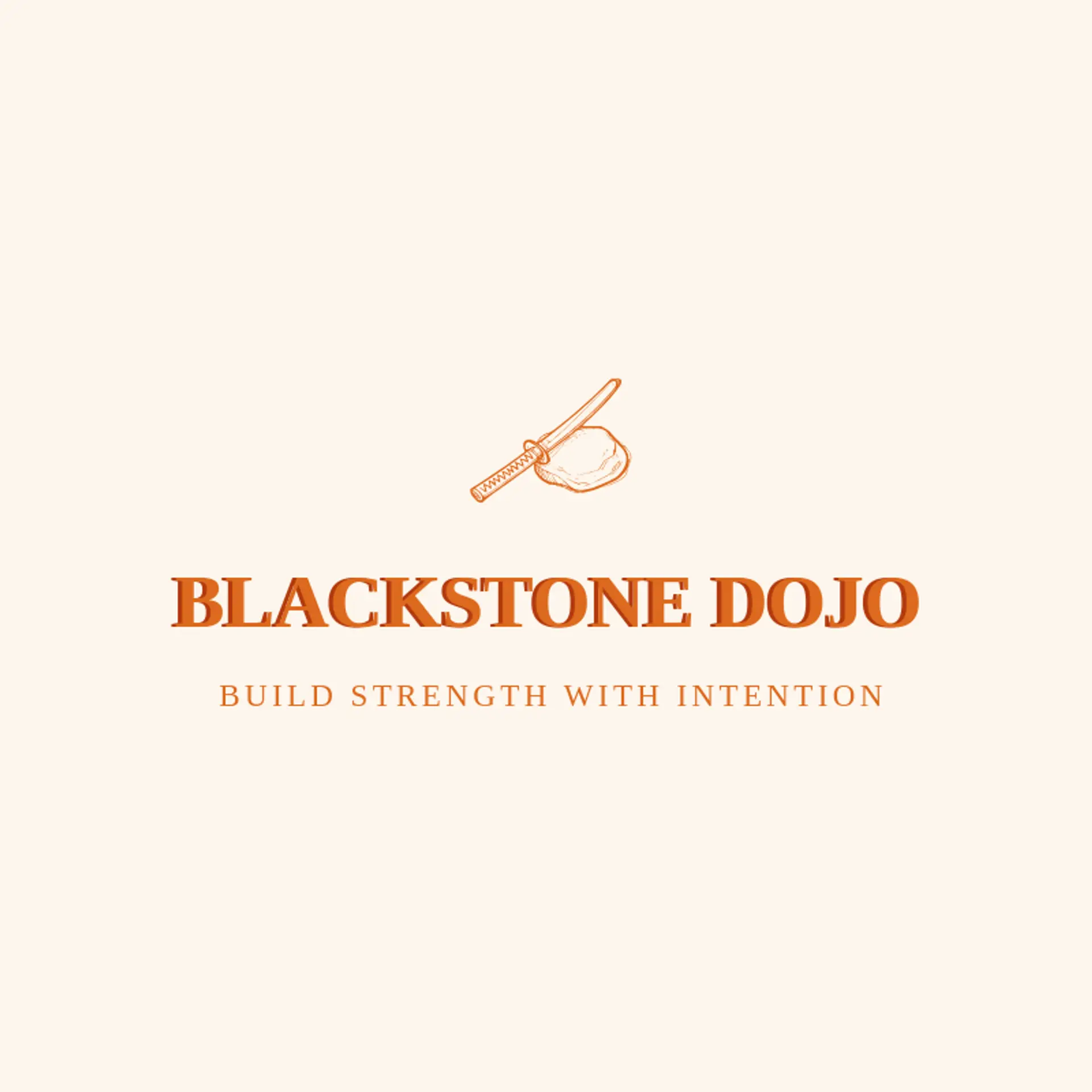 Blackstone Dojo logo for katana