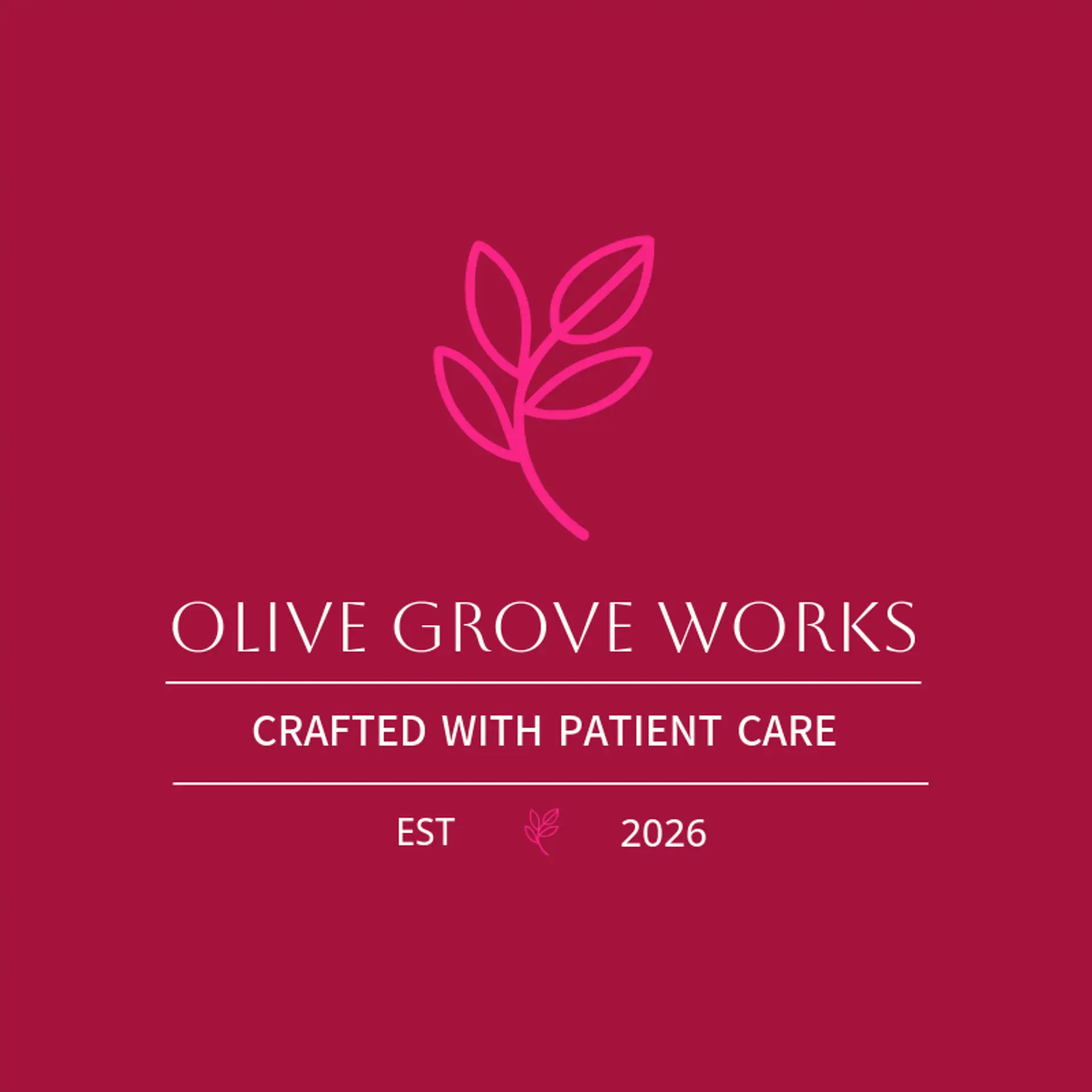 Olive Grove Works logo for arabic